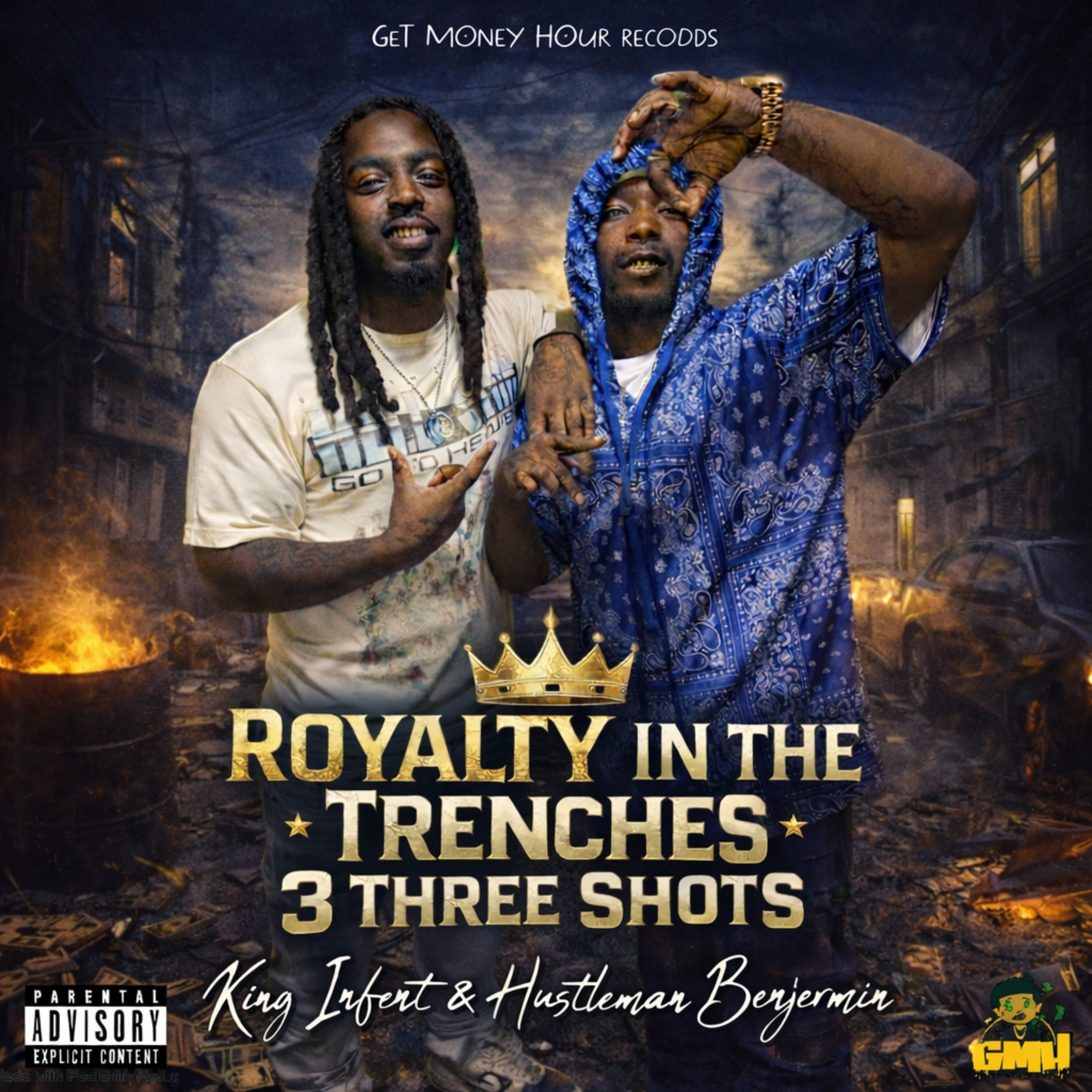 (Royalty In The Trenches) 3Three Shots artwork