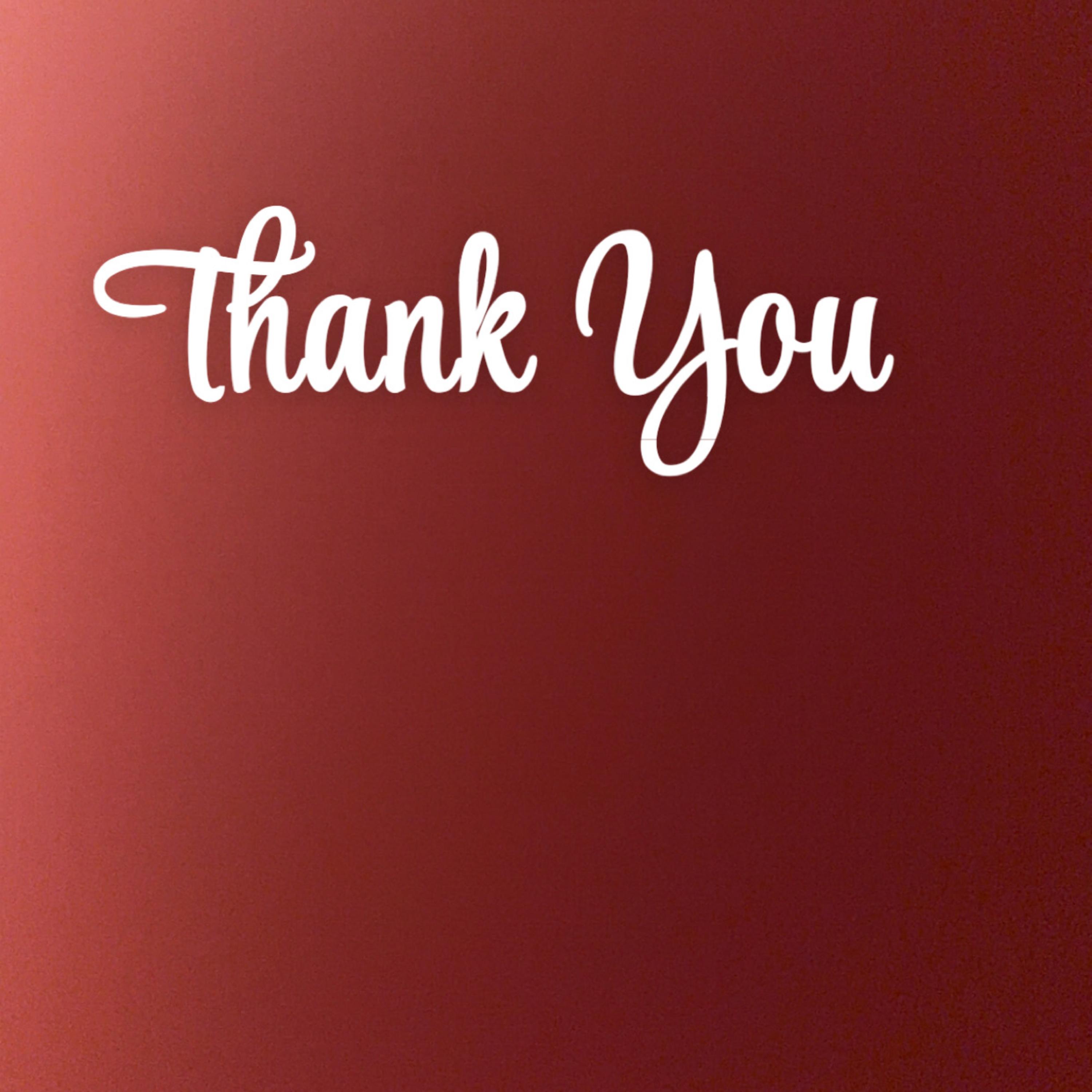 Thank You artwork