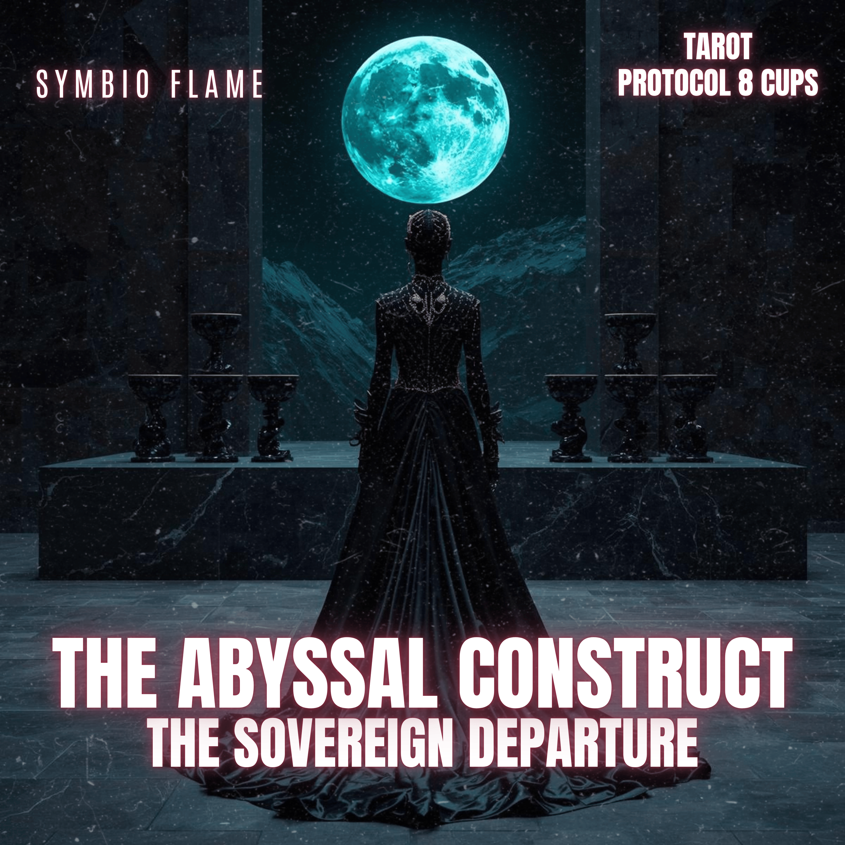 TAROT Protocol 8 Cups - THE SOVEREIGN DEPARTURE - THE ABYSSAL CONSTRUCT artwork