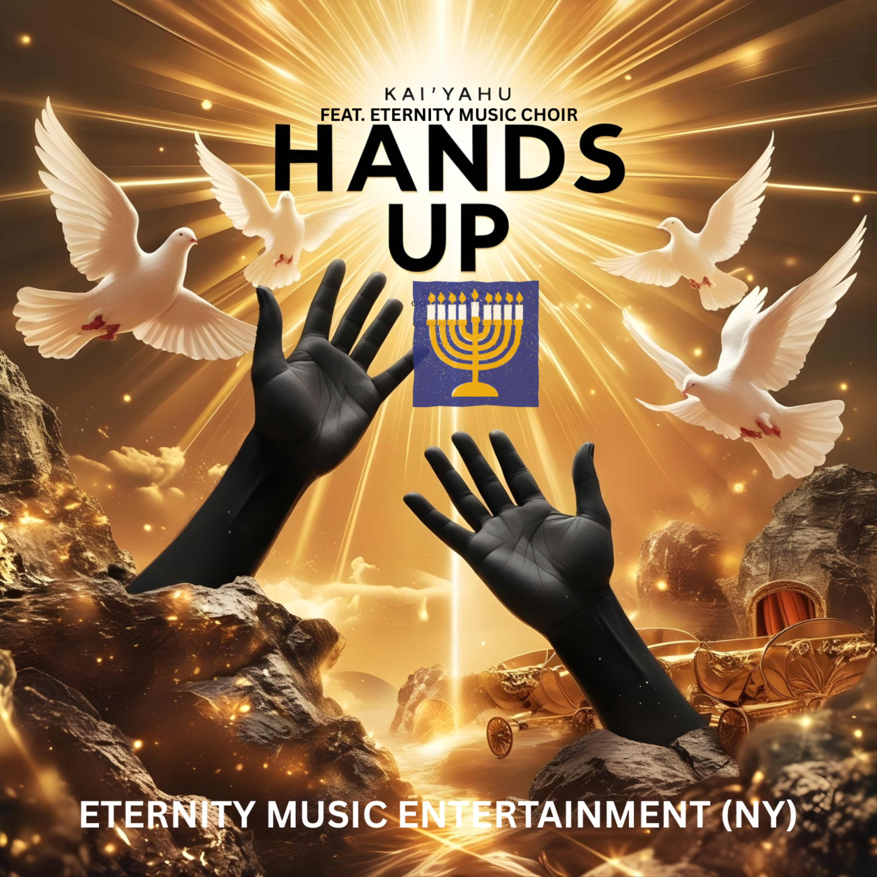 Hands up artwork