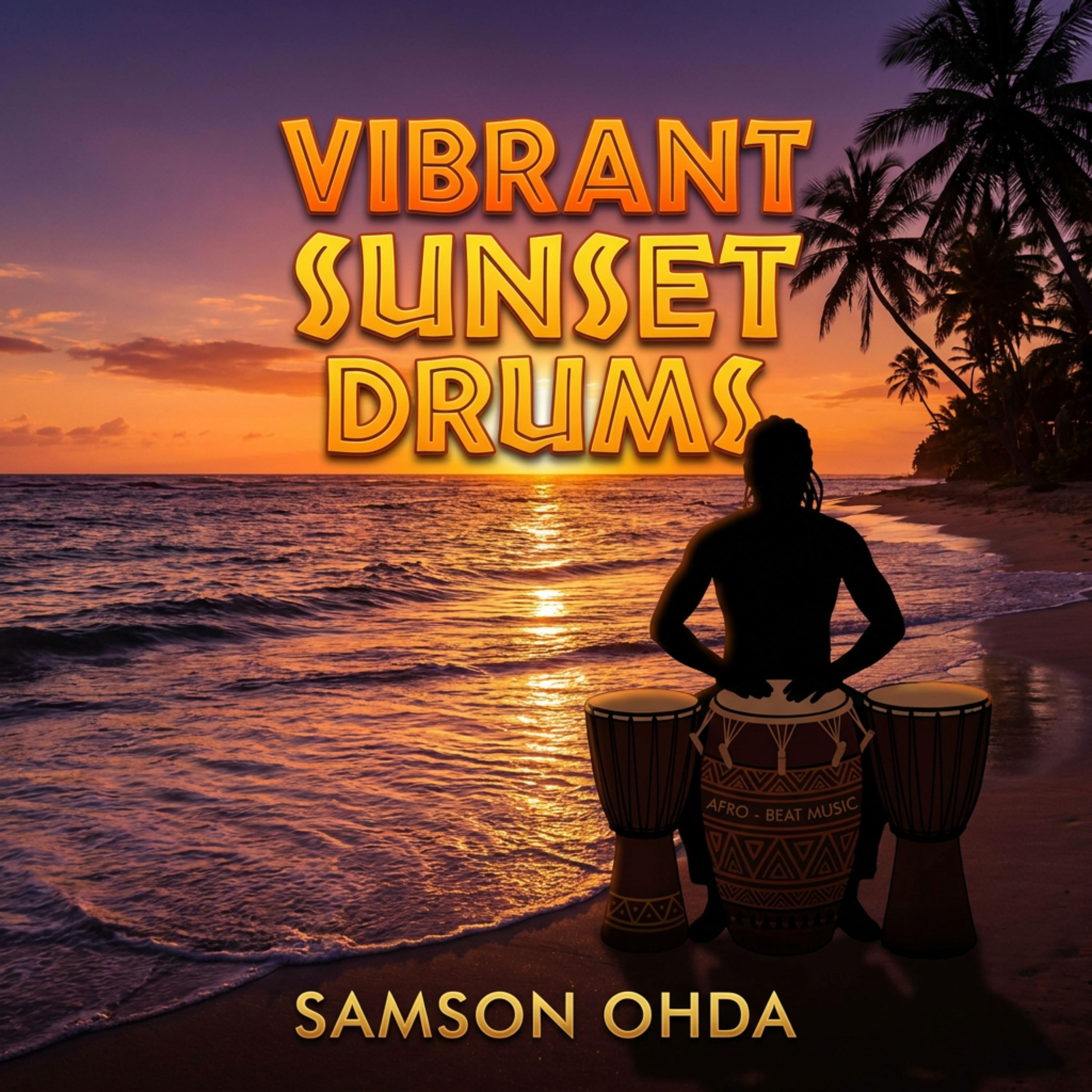 Vibrant Sunset Drums by Samson Ohda  cover art