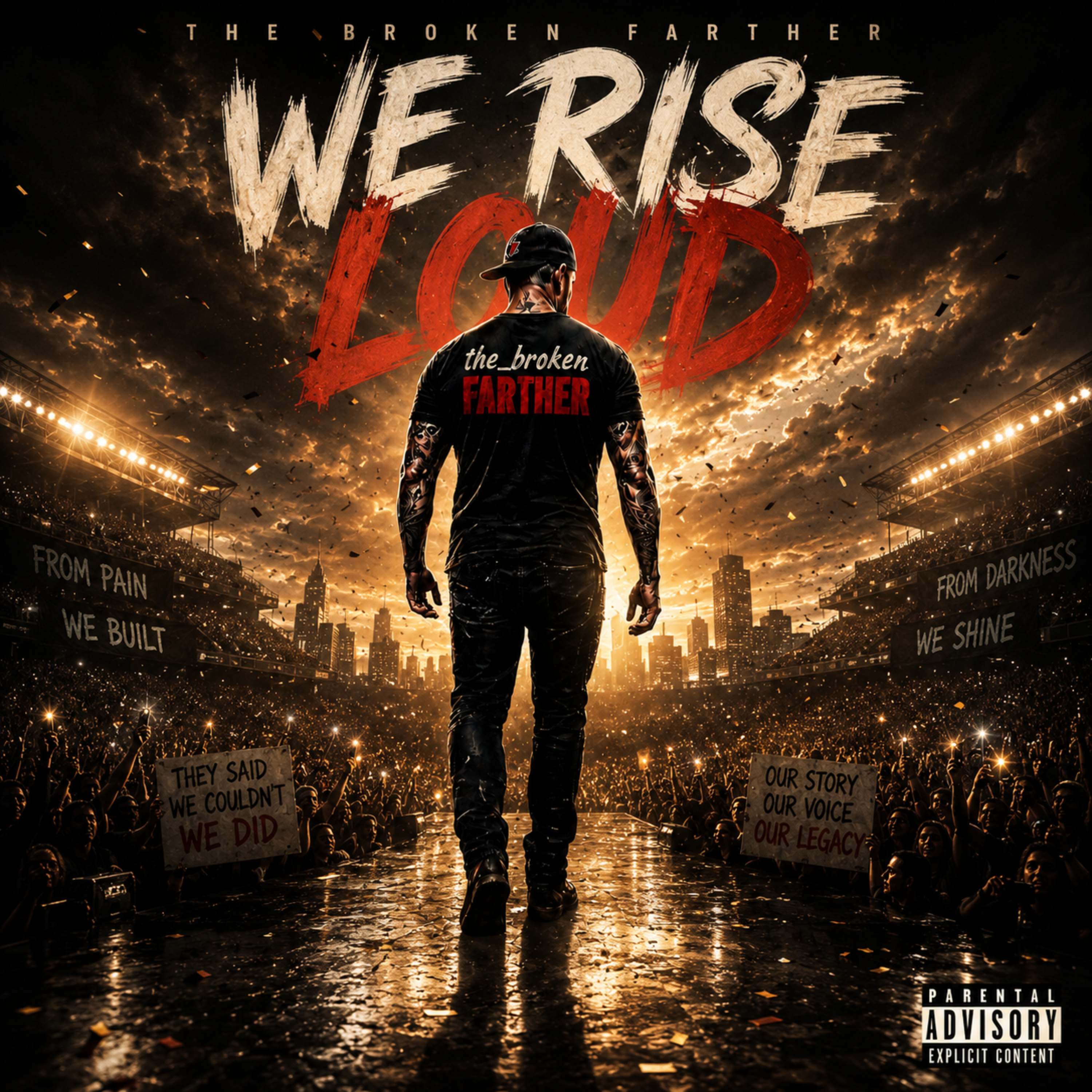 WE RISE LOUD by The Broken Farther cover art