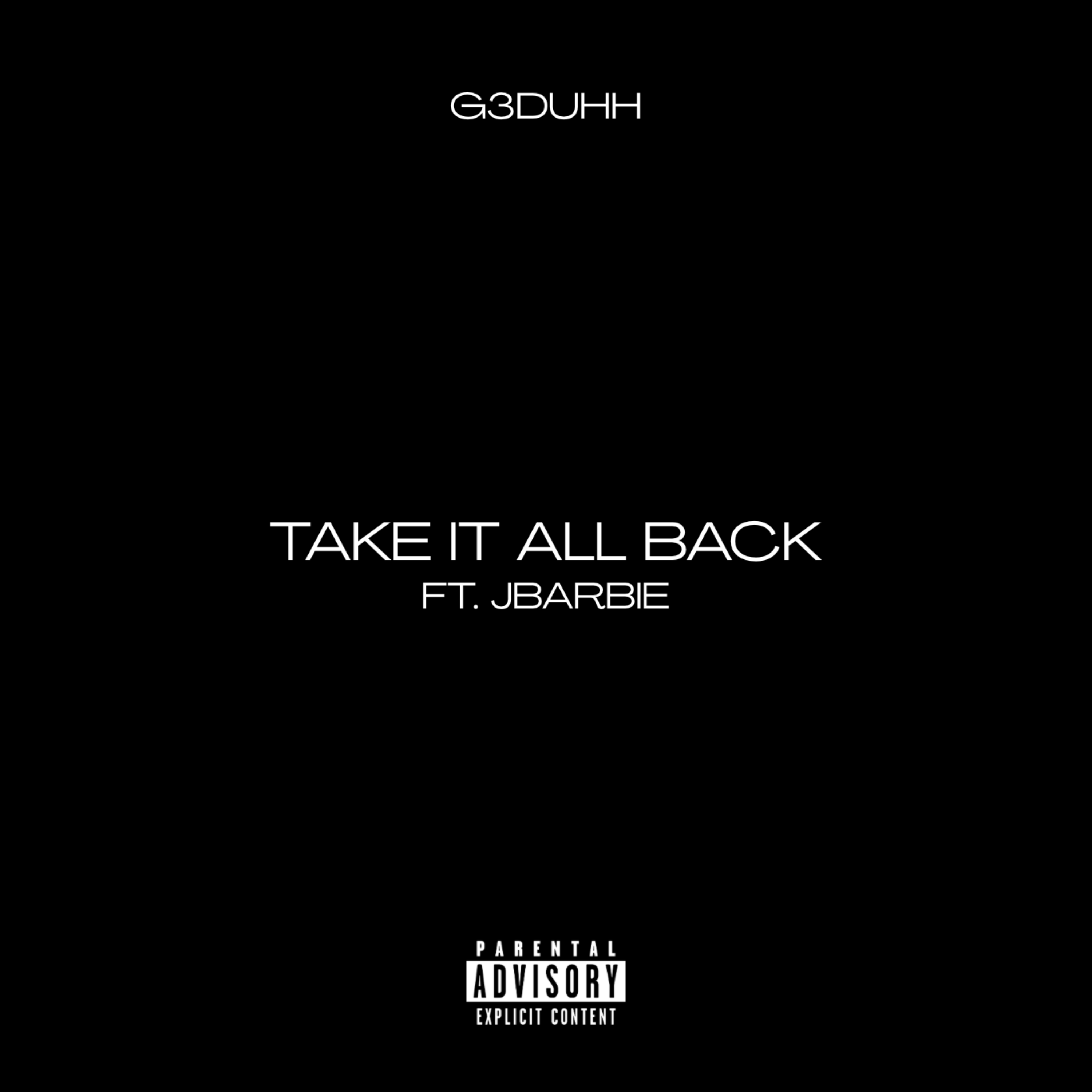 Take It All Back by G3DUHH cover art