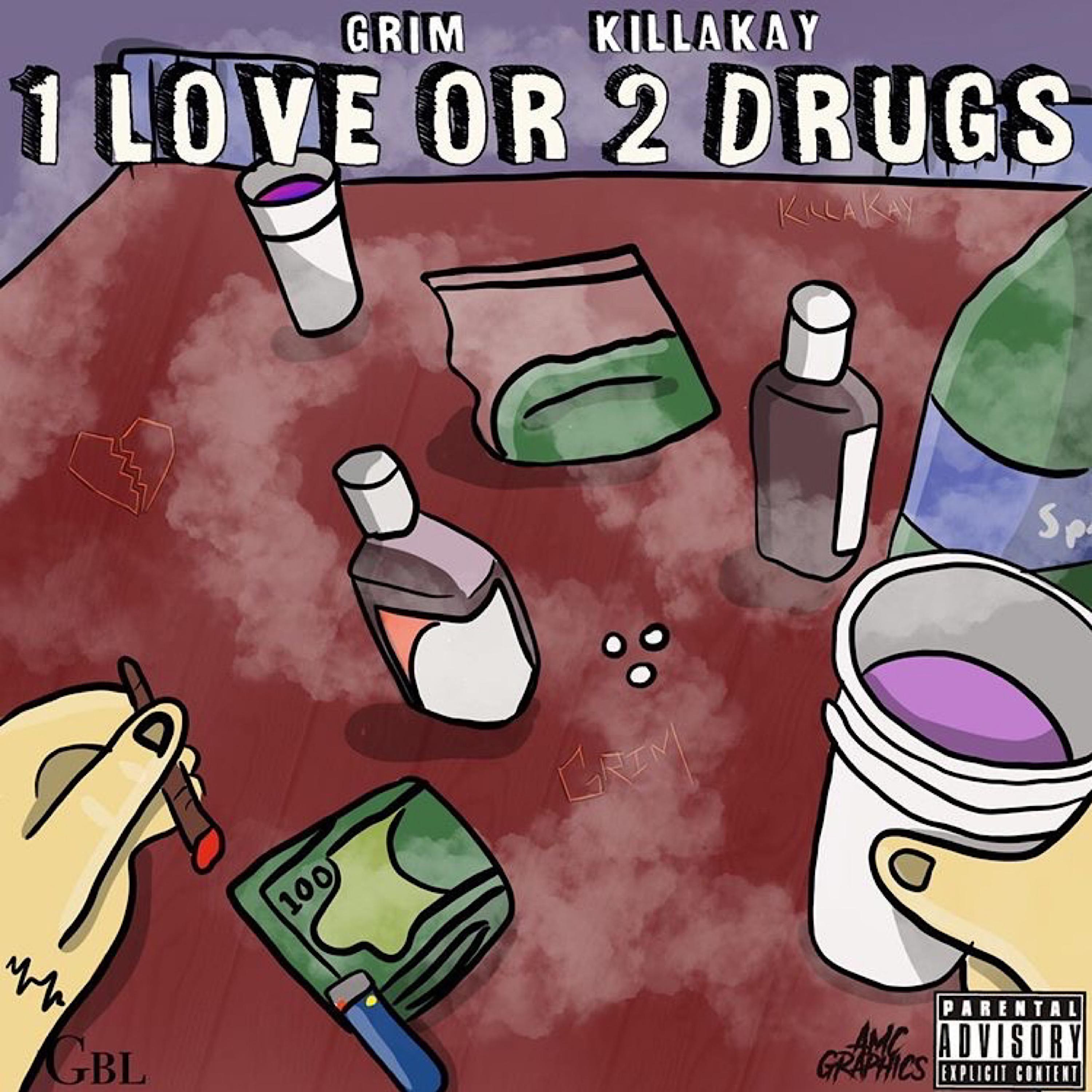 1 Love Or 2 Drugs by Grim cover art