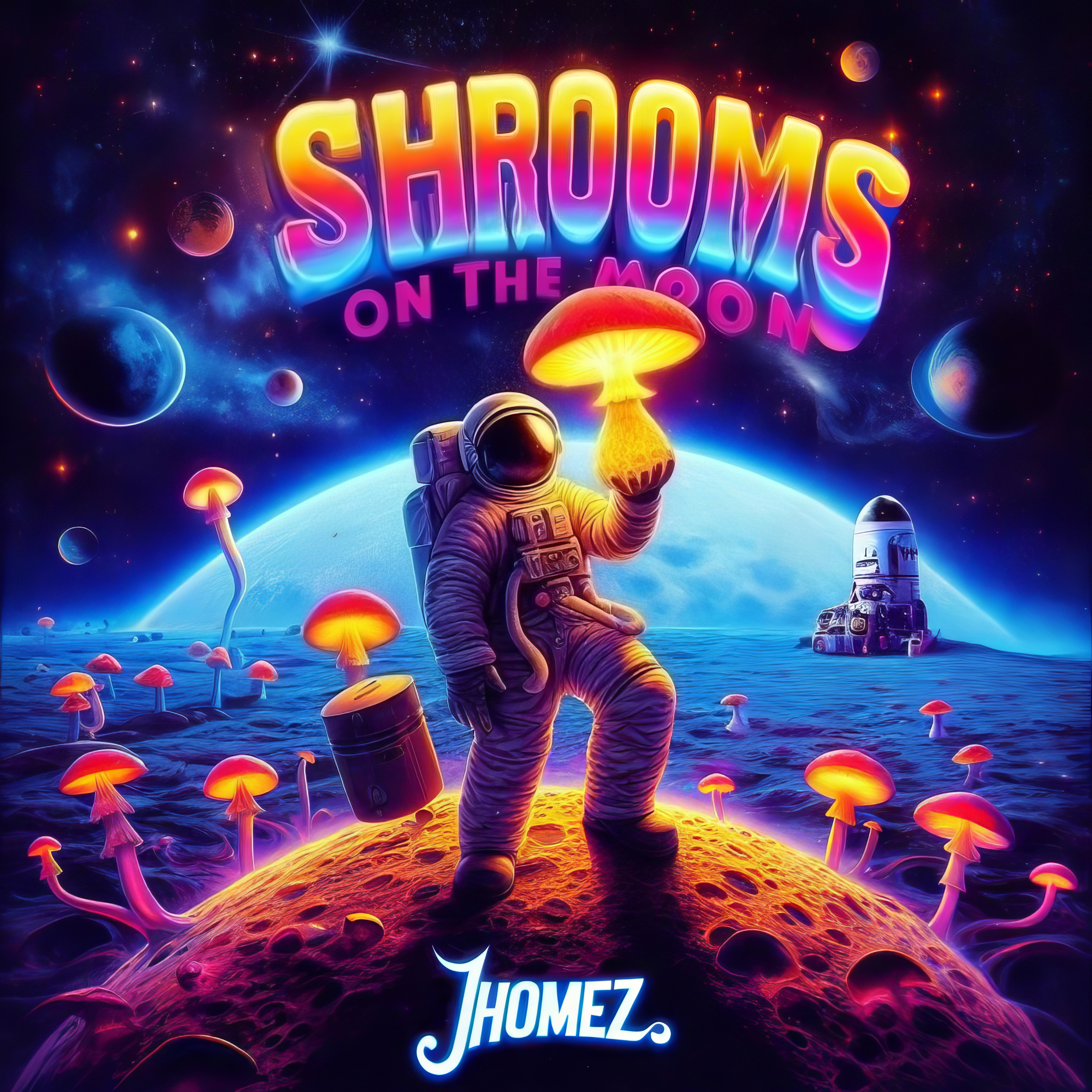 Shrooms on the Moon artwork
