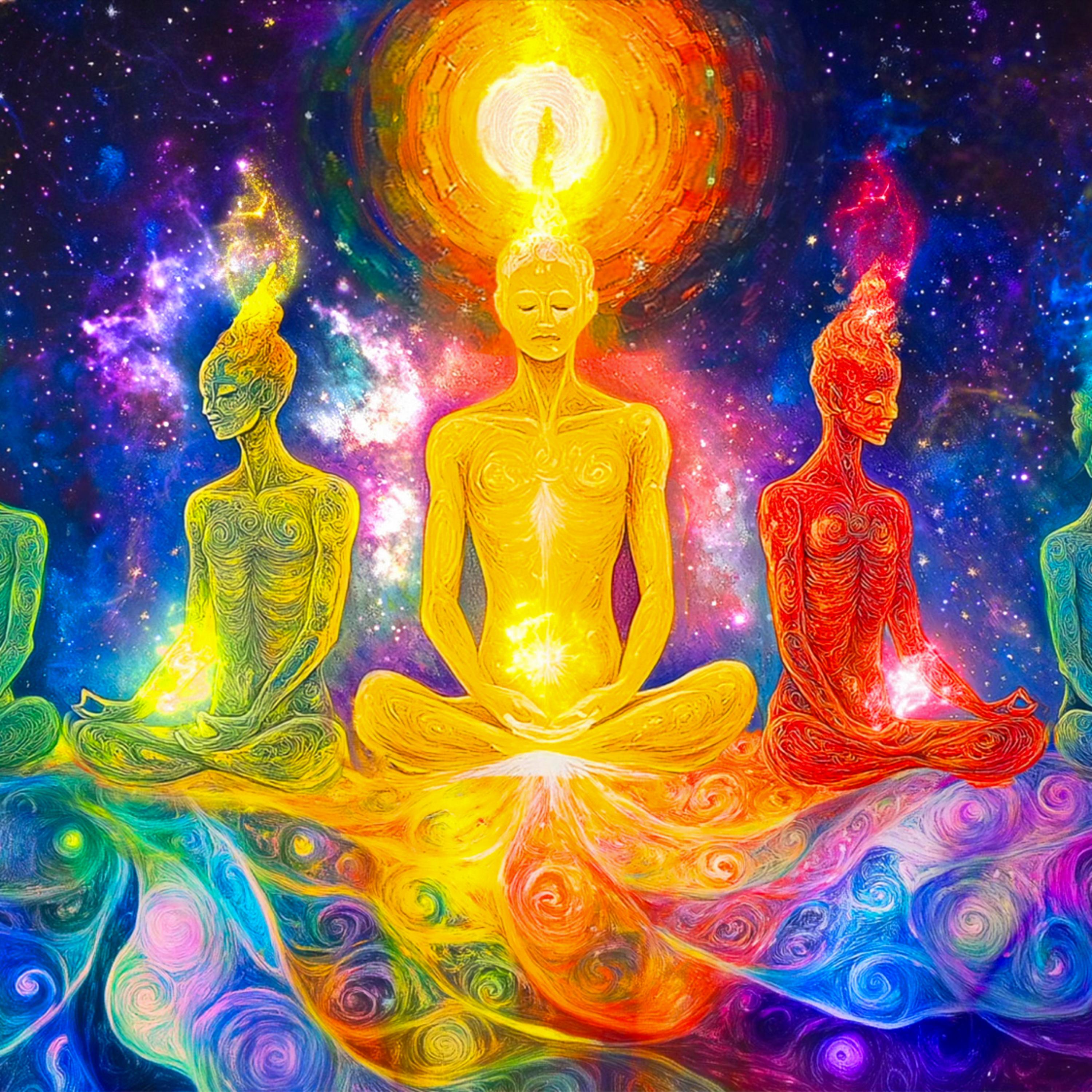 528 Hz Cosmic Energy, Balance Your 7 Chakras artwork