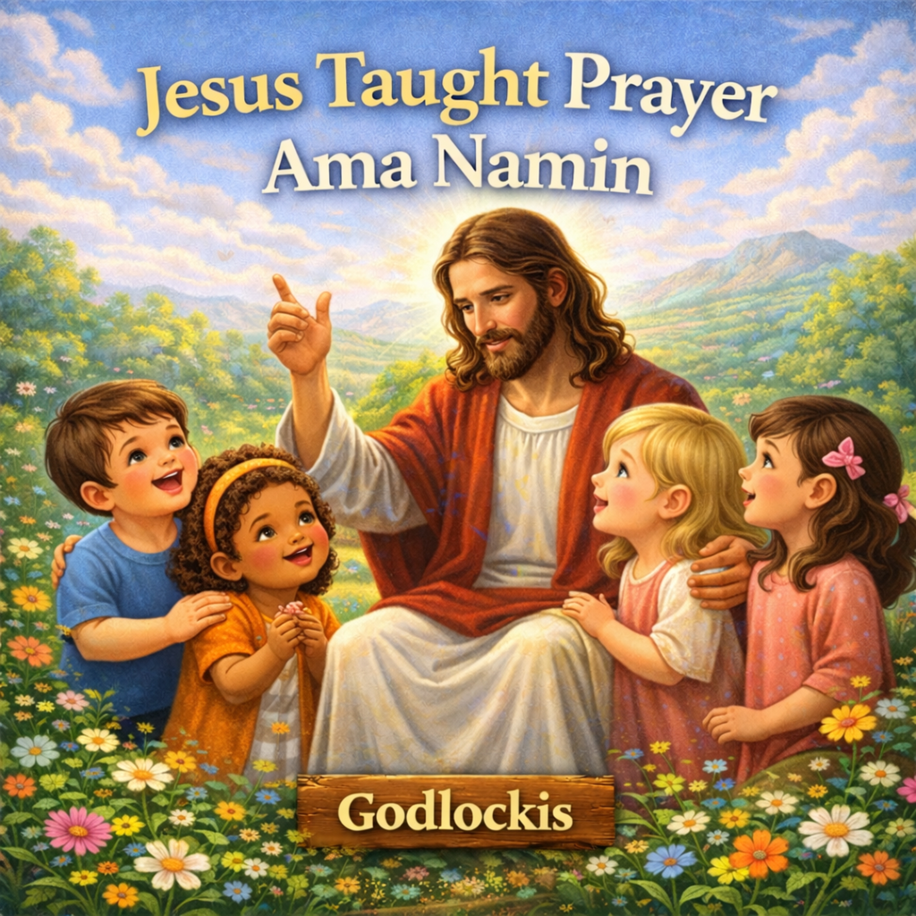 Jesus Taught Prayer Ama Namin artwork