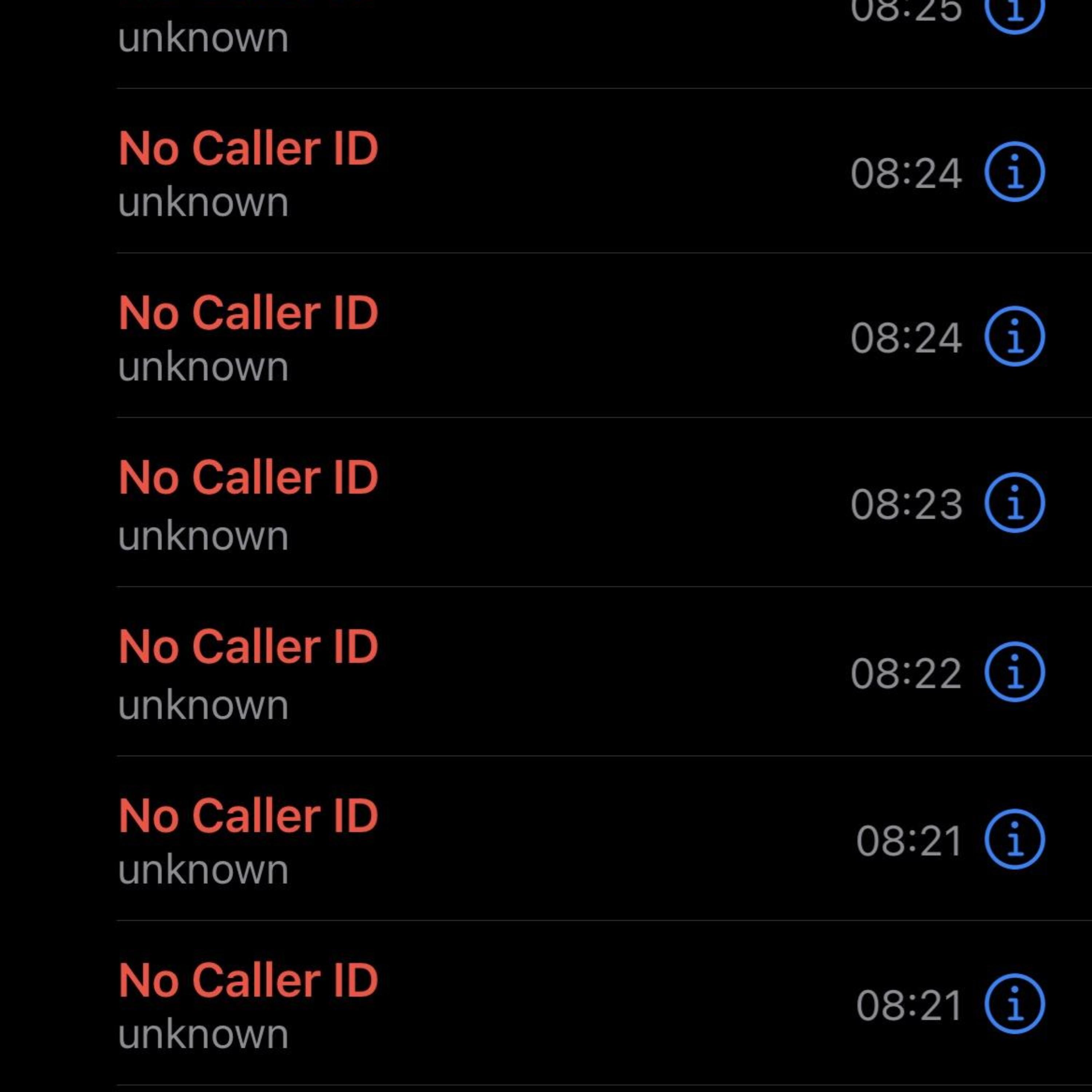 No Caller ID artwork