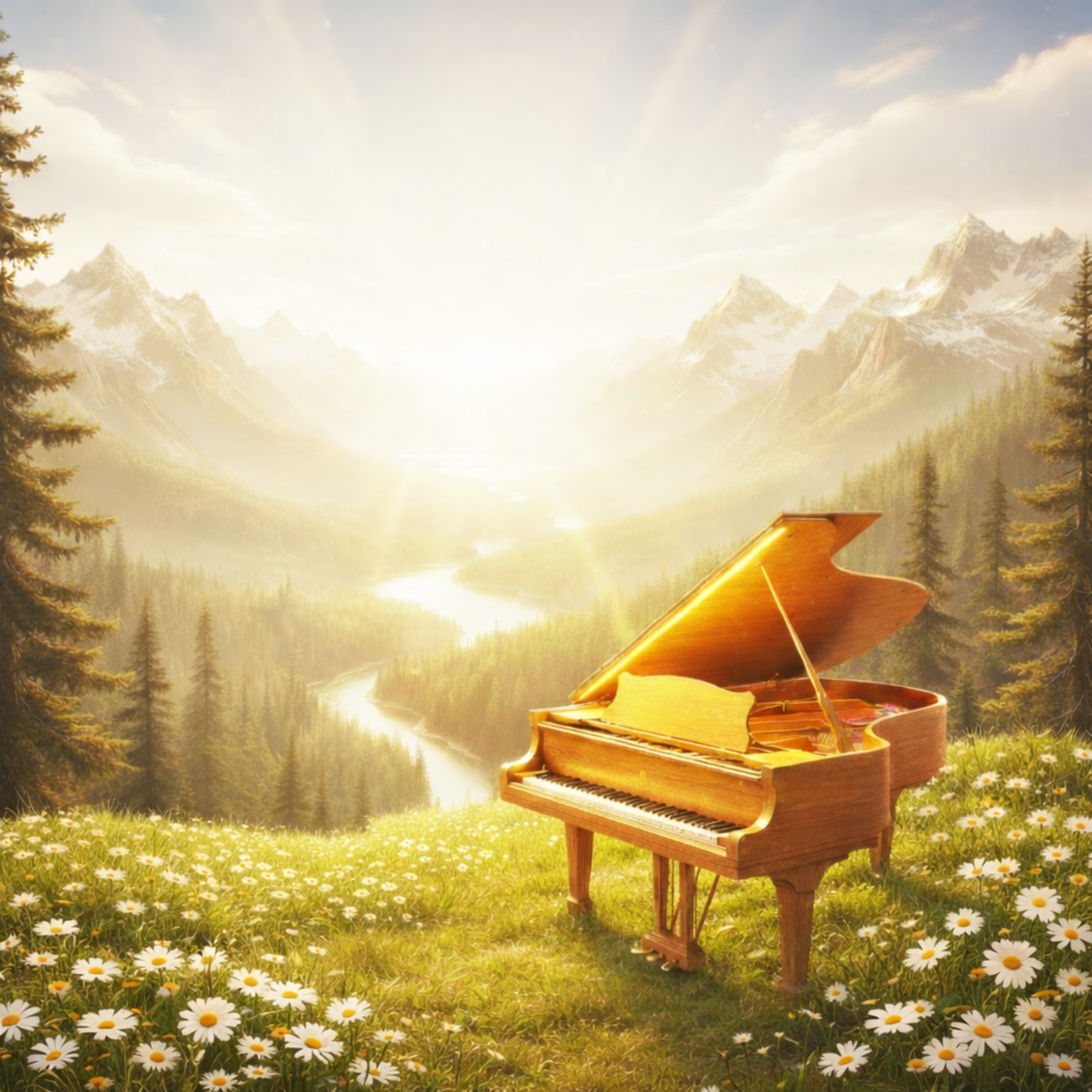 Happy Morning Music New age Piano artwork