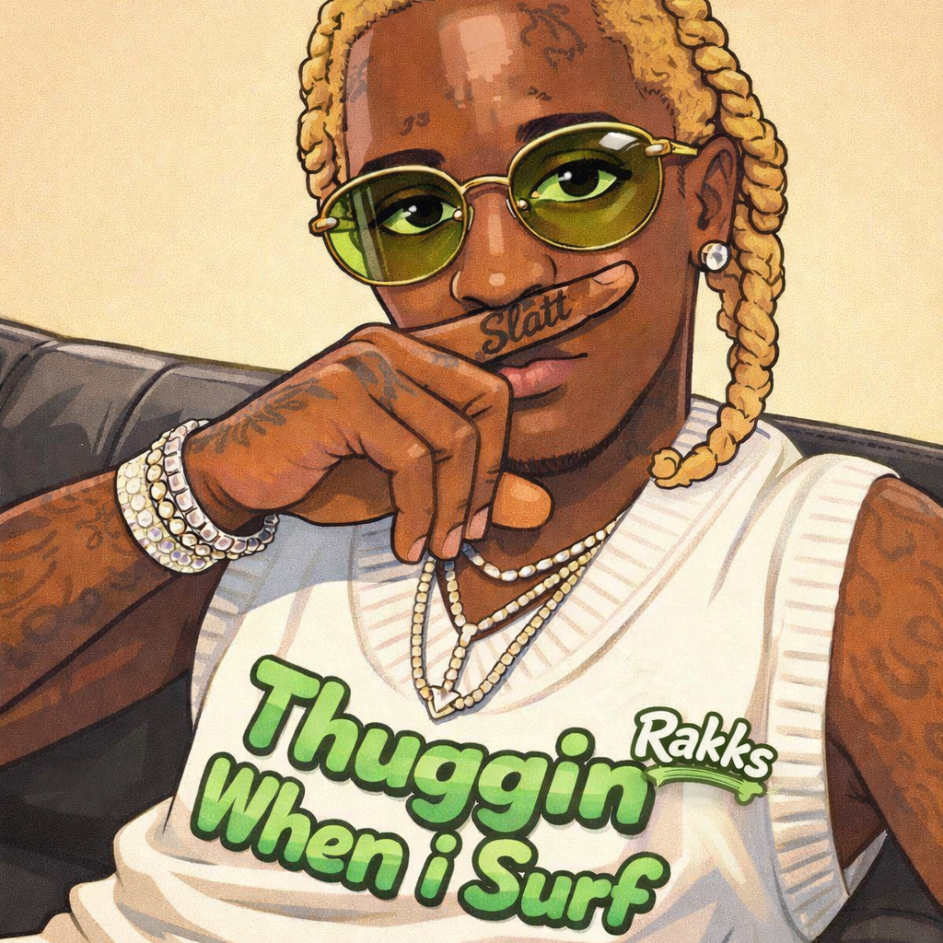 Thuggin When i Surf artwork