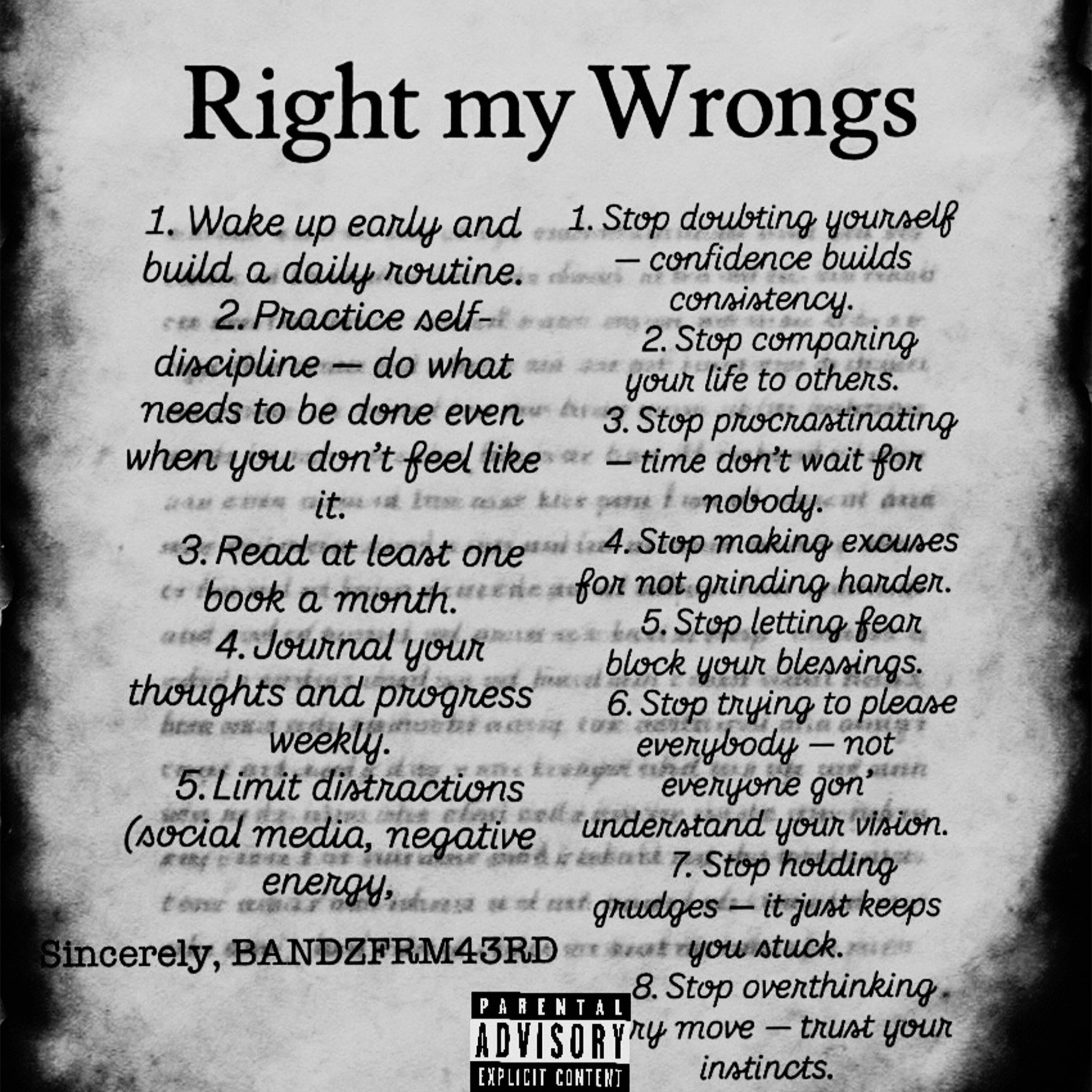 Right My Wrongs artwork