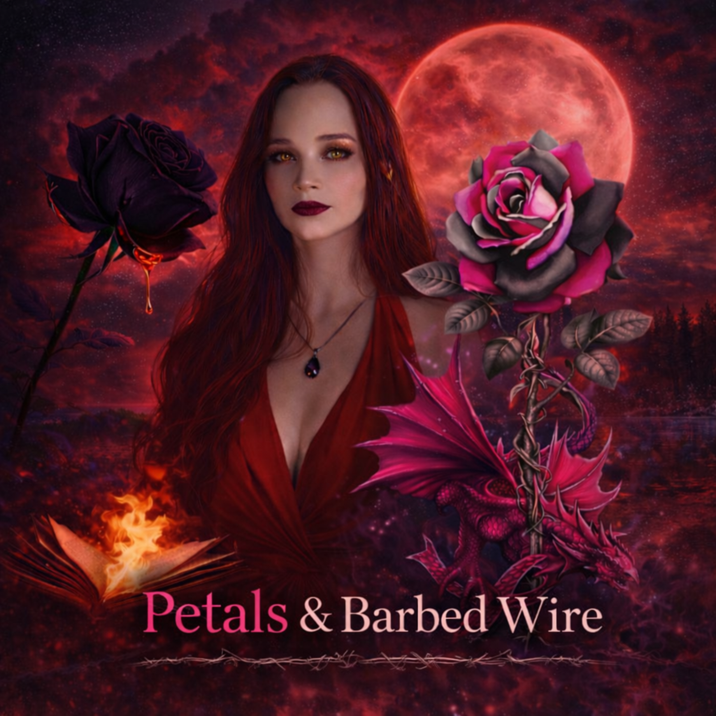 Petals & Barbed Wire artwork