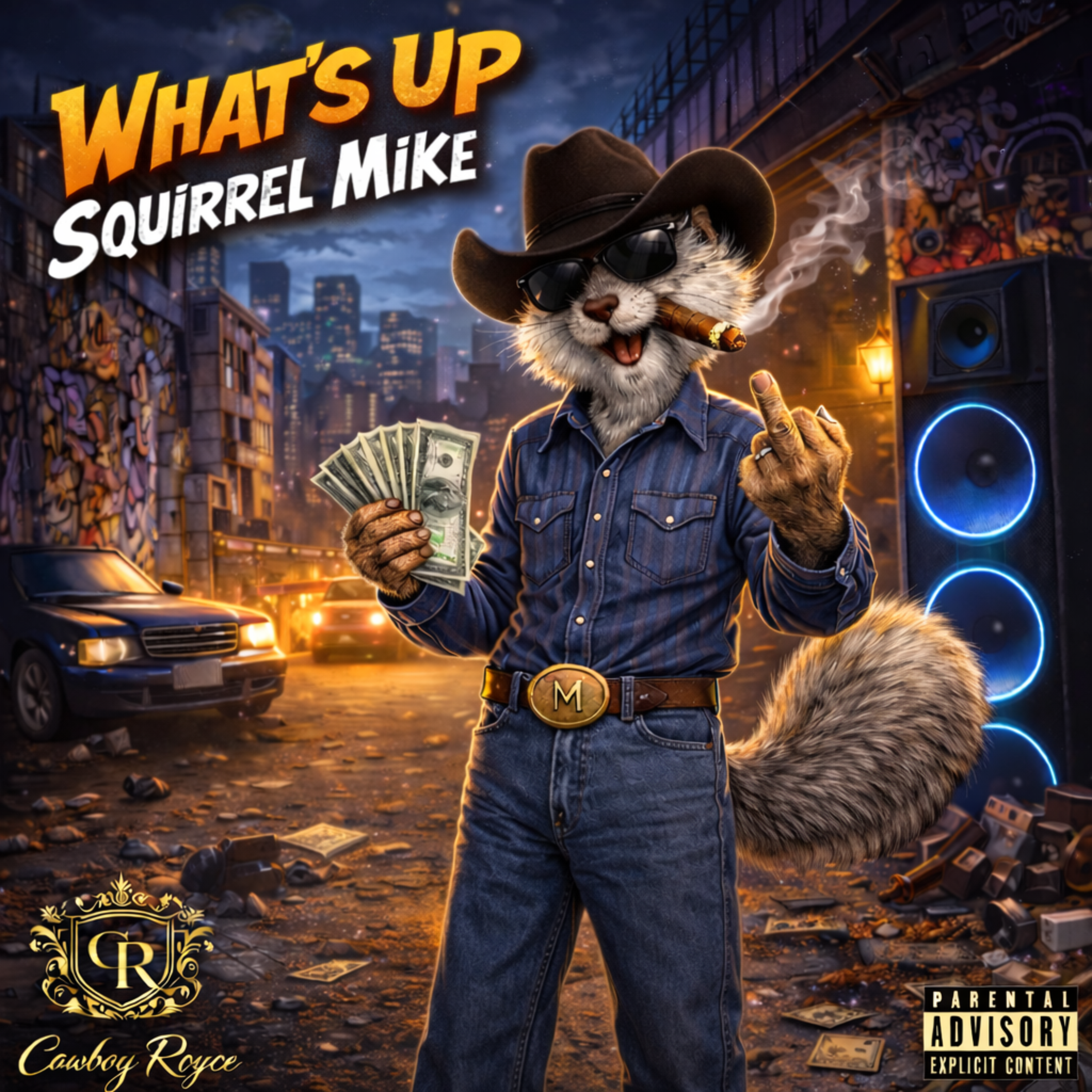 What's Up Squirrel Mike artwork