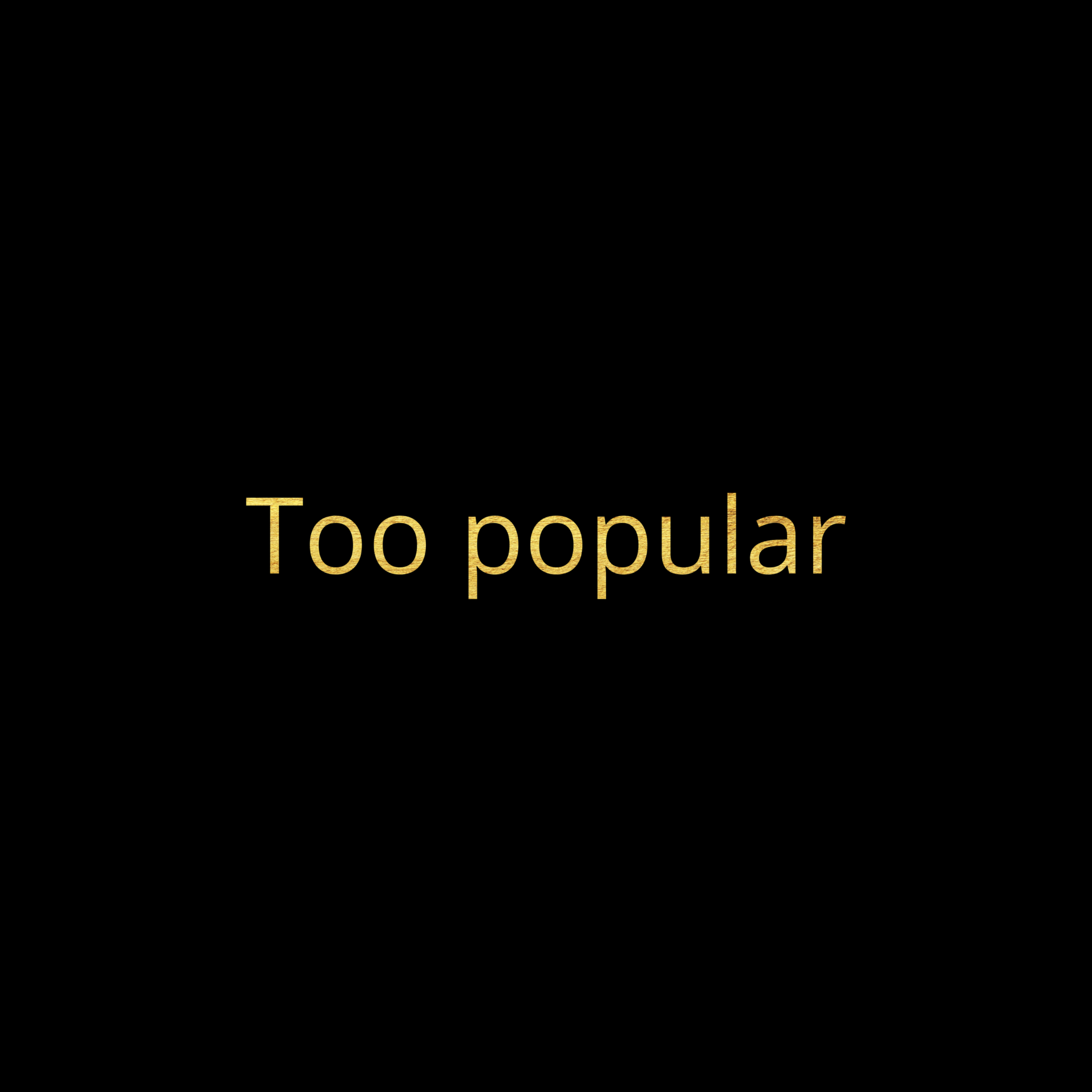 Too Popular (Freestyle) artwork