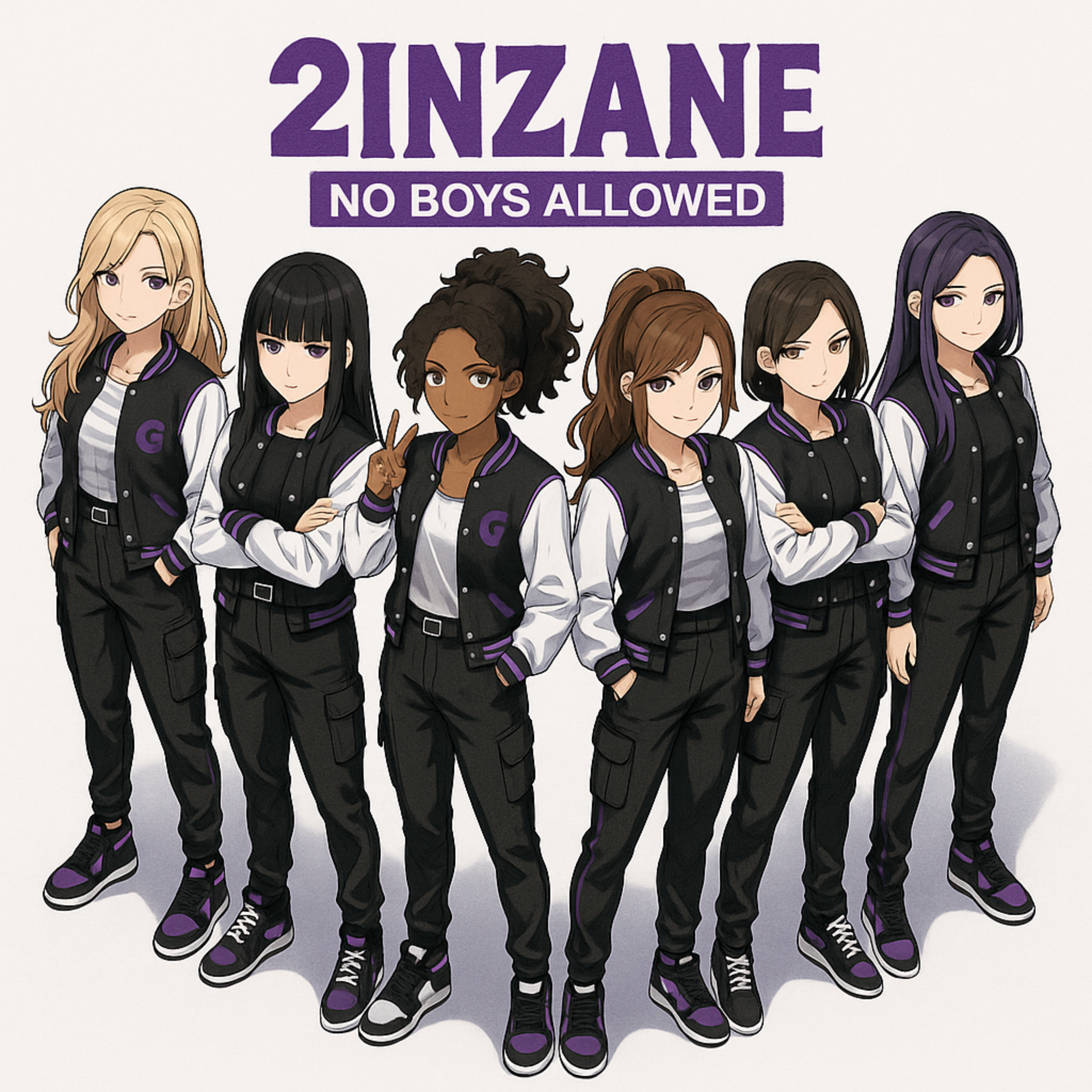 2inzane No Boys Allowed artwork