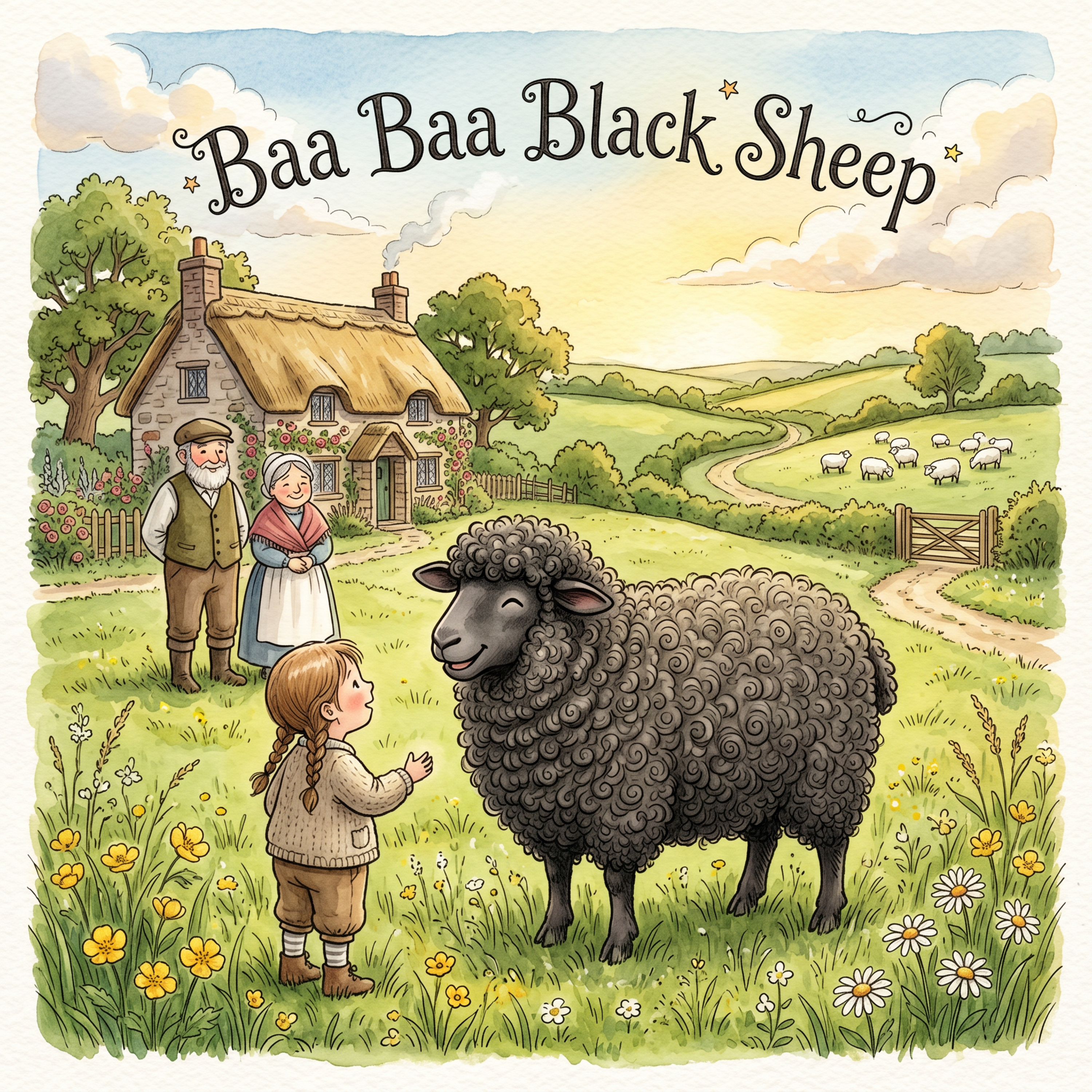 Baa Baa Black Sheep artwork