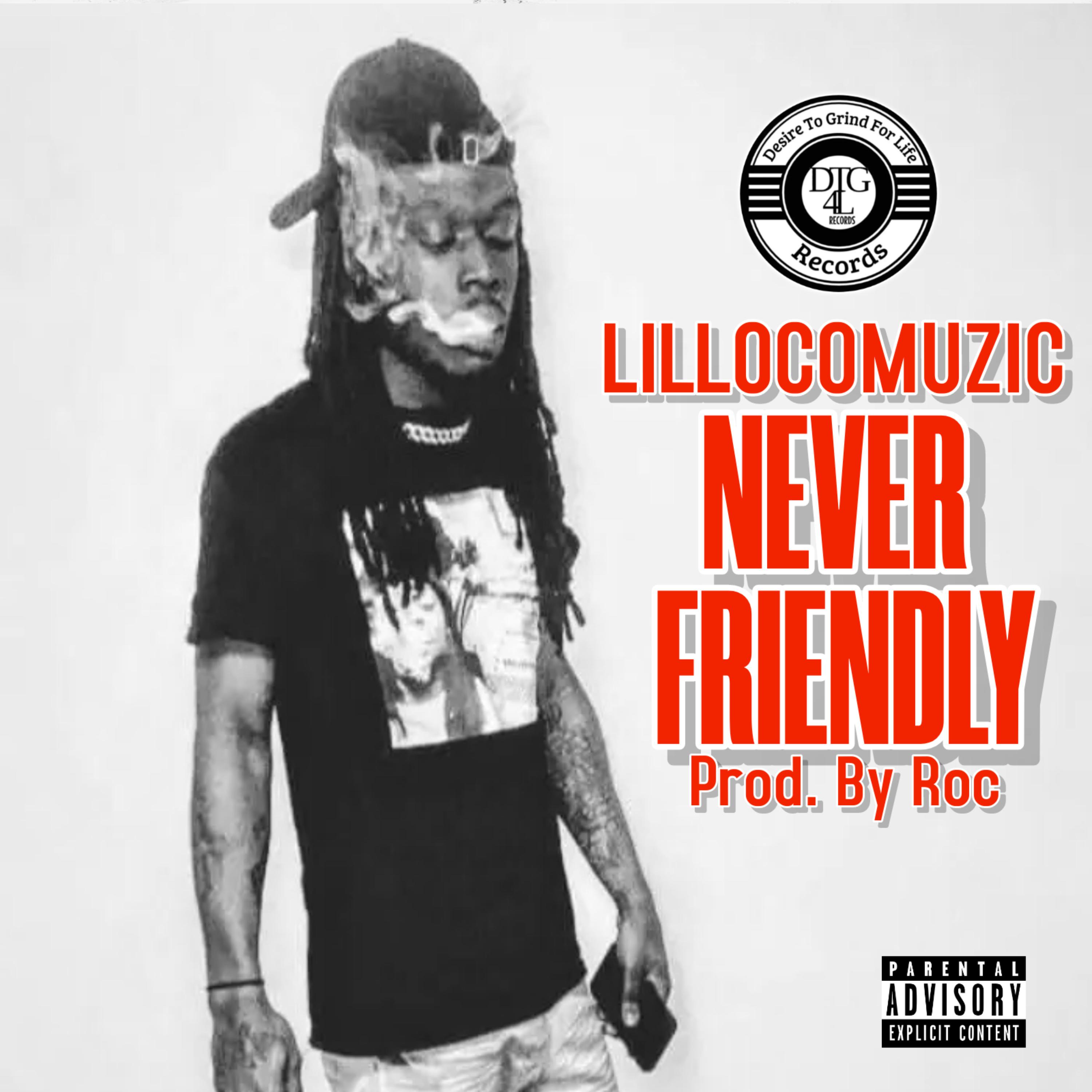 NEVER FRIENDLY artwork