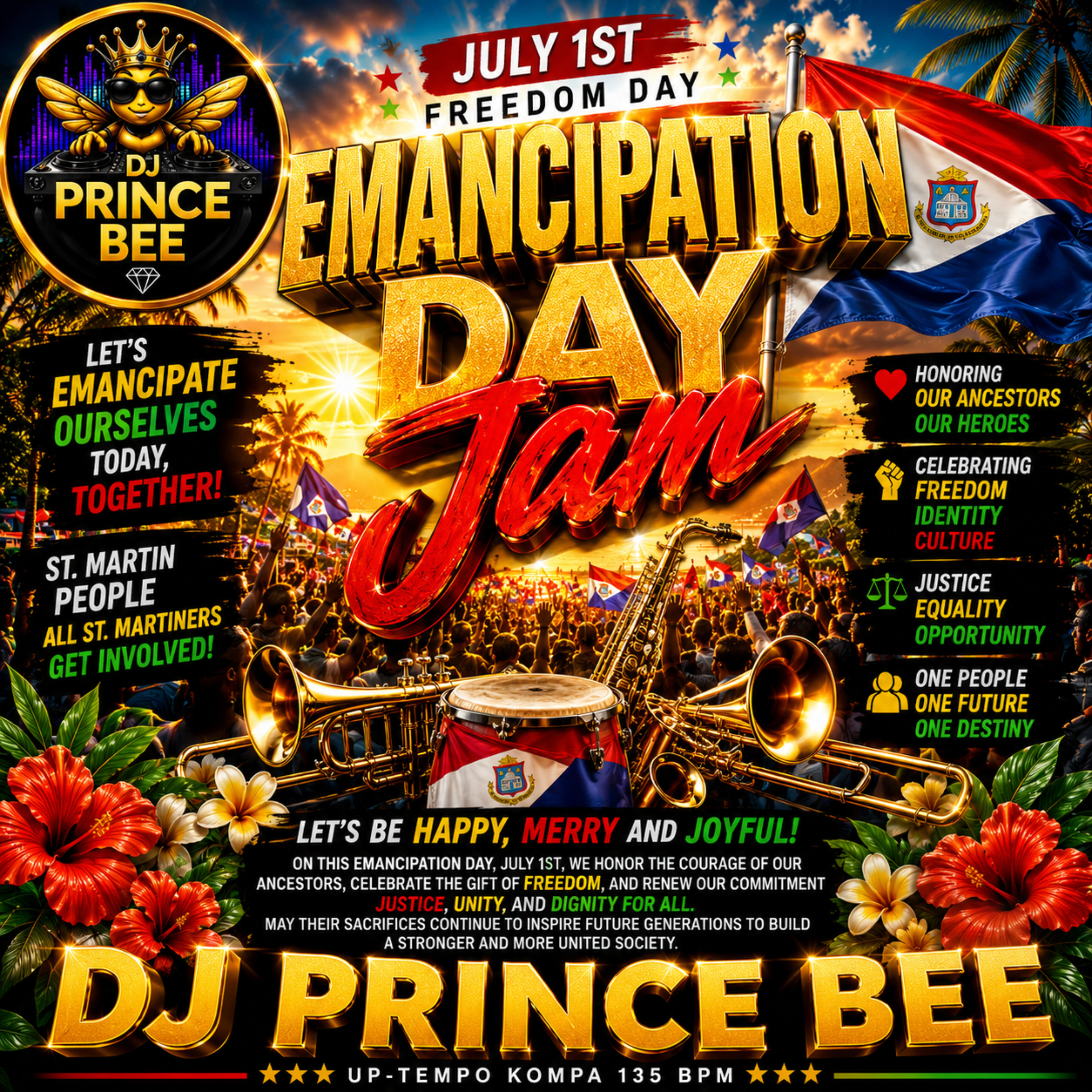 Emancipation Day Jam by DJ PRINCE BEE cover art