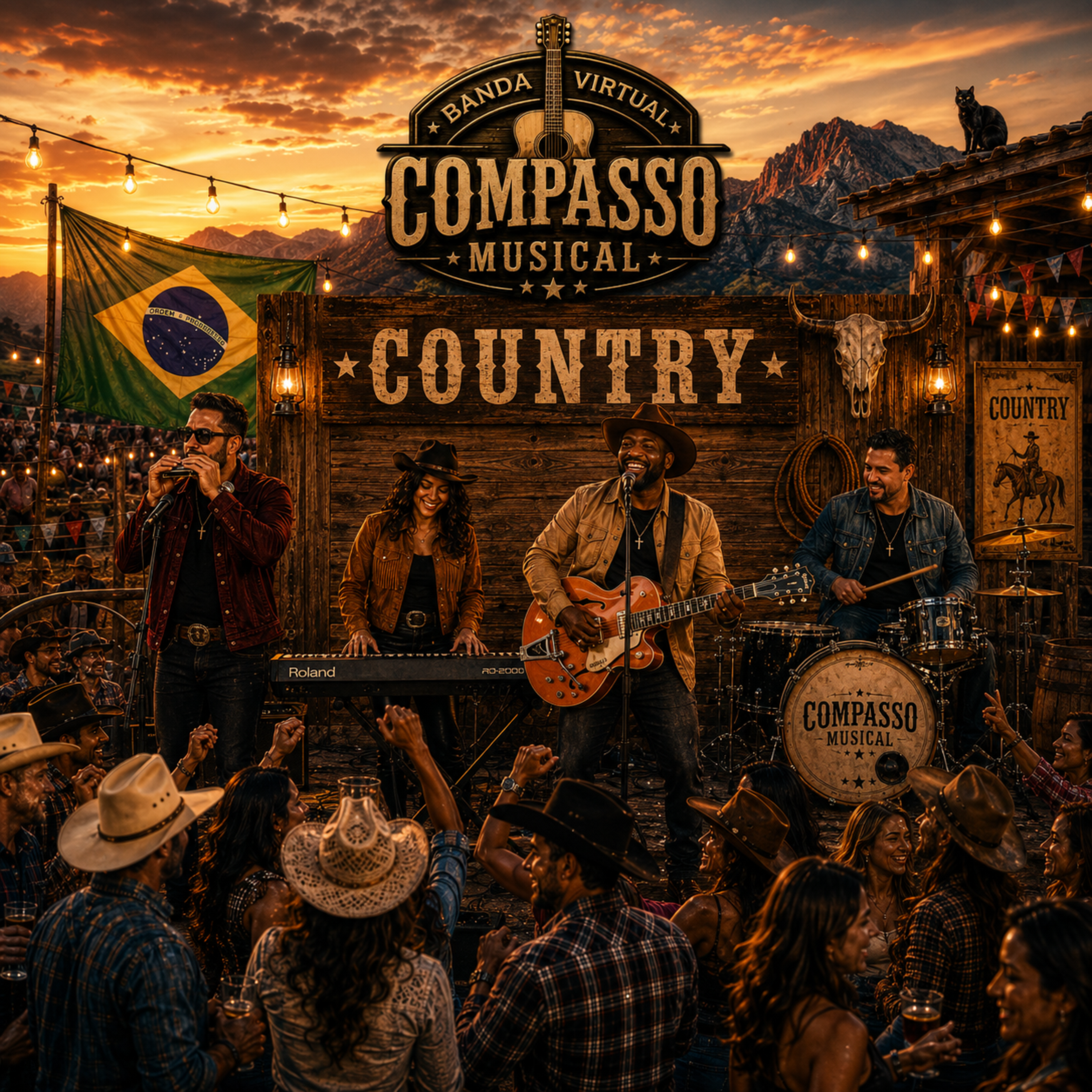 Country by Banda Virtual Compasso Musical cover art
