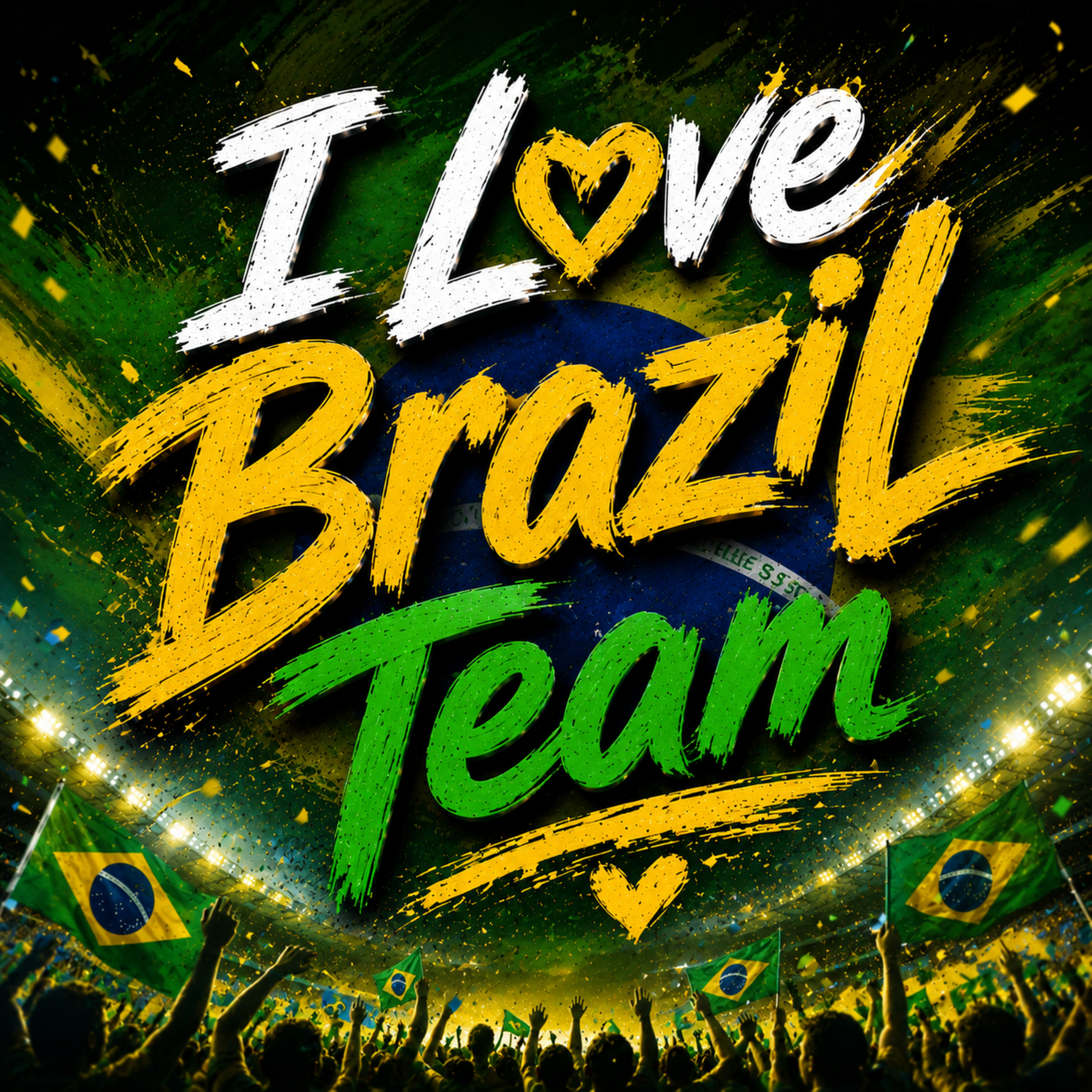 I Love Brazil Team by Anonna Zara cover art