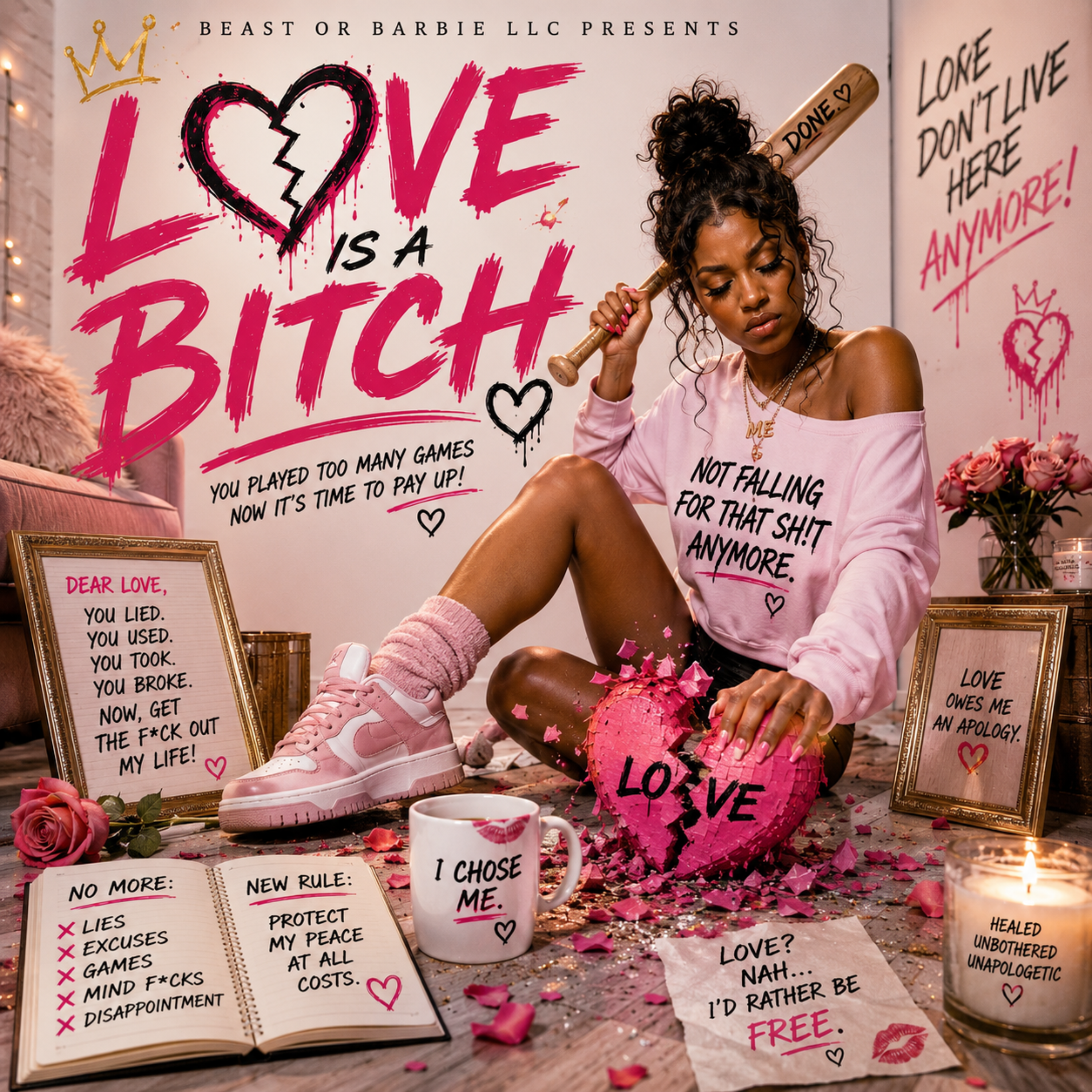 Love Is A Bitch by Butterfly Beast or Barbie cover art