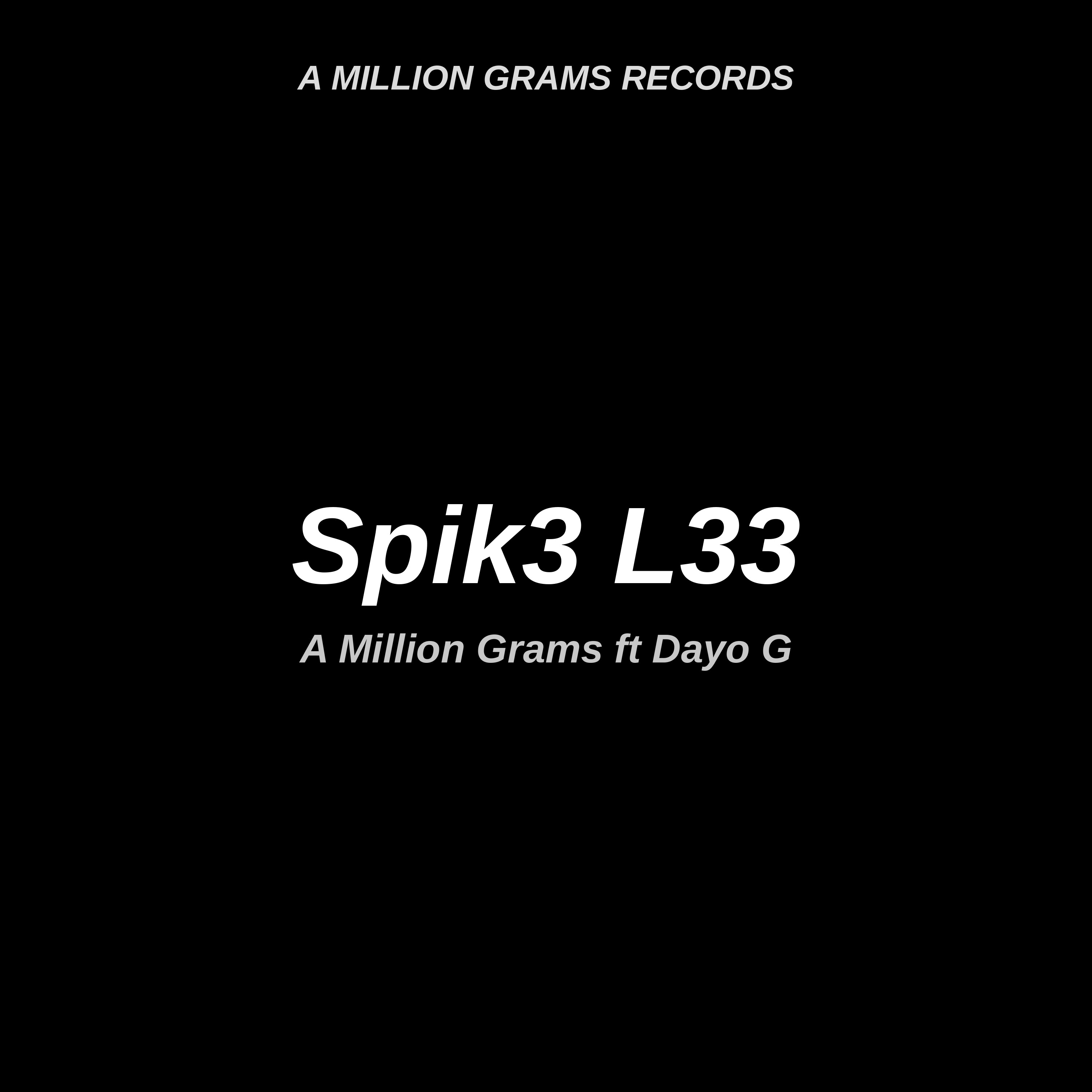 Spik3 L33 by A Million Grams cover art