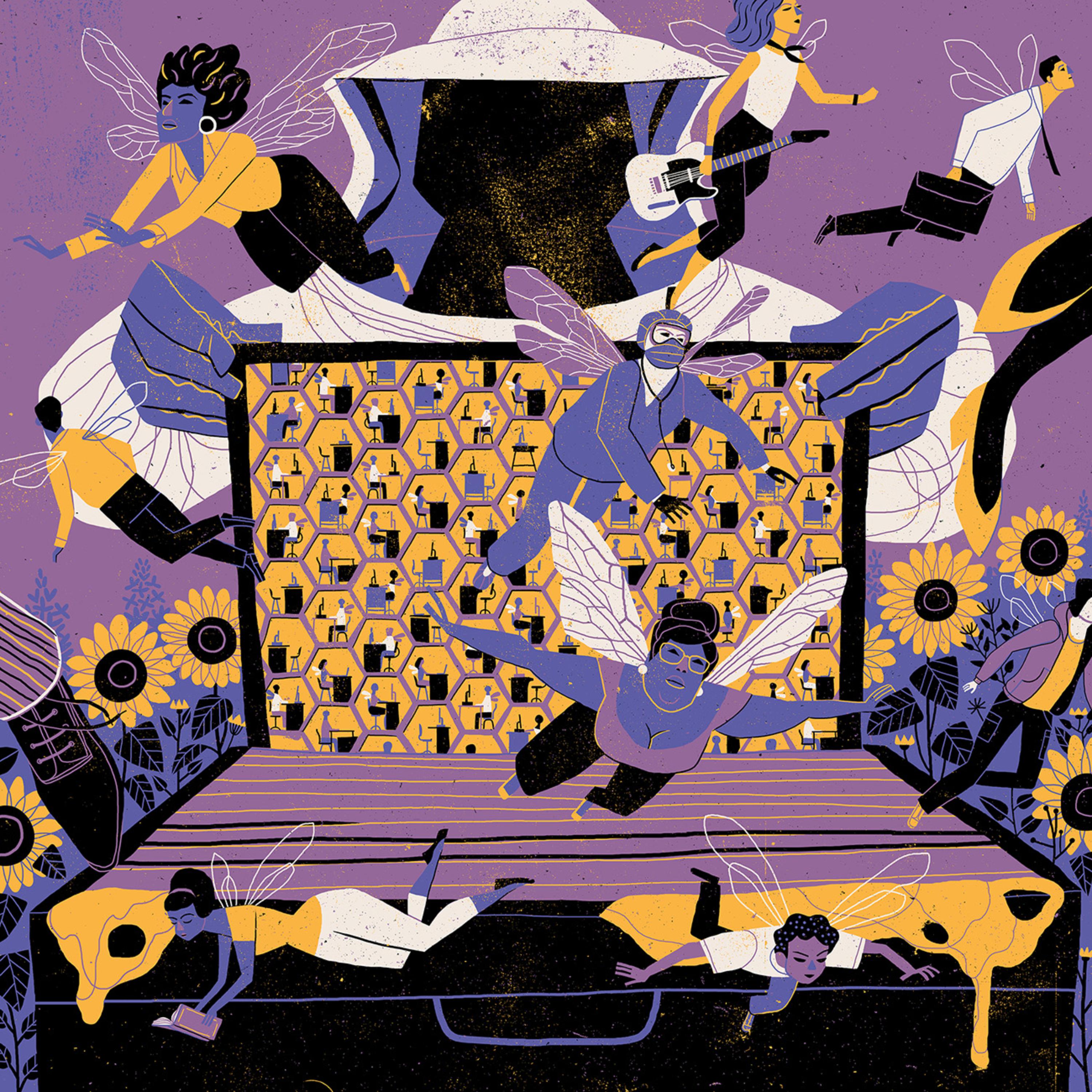 Flight of the Honeybee (EP) artwork