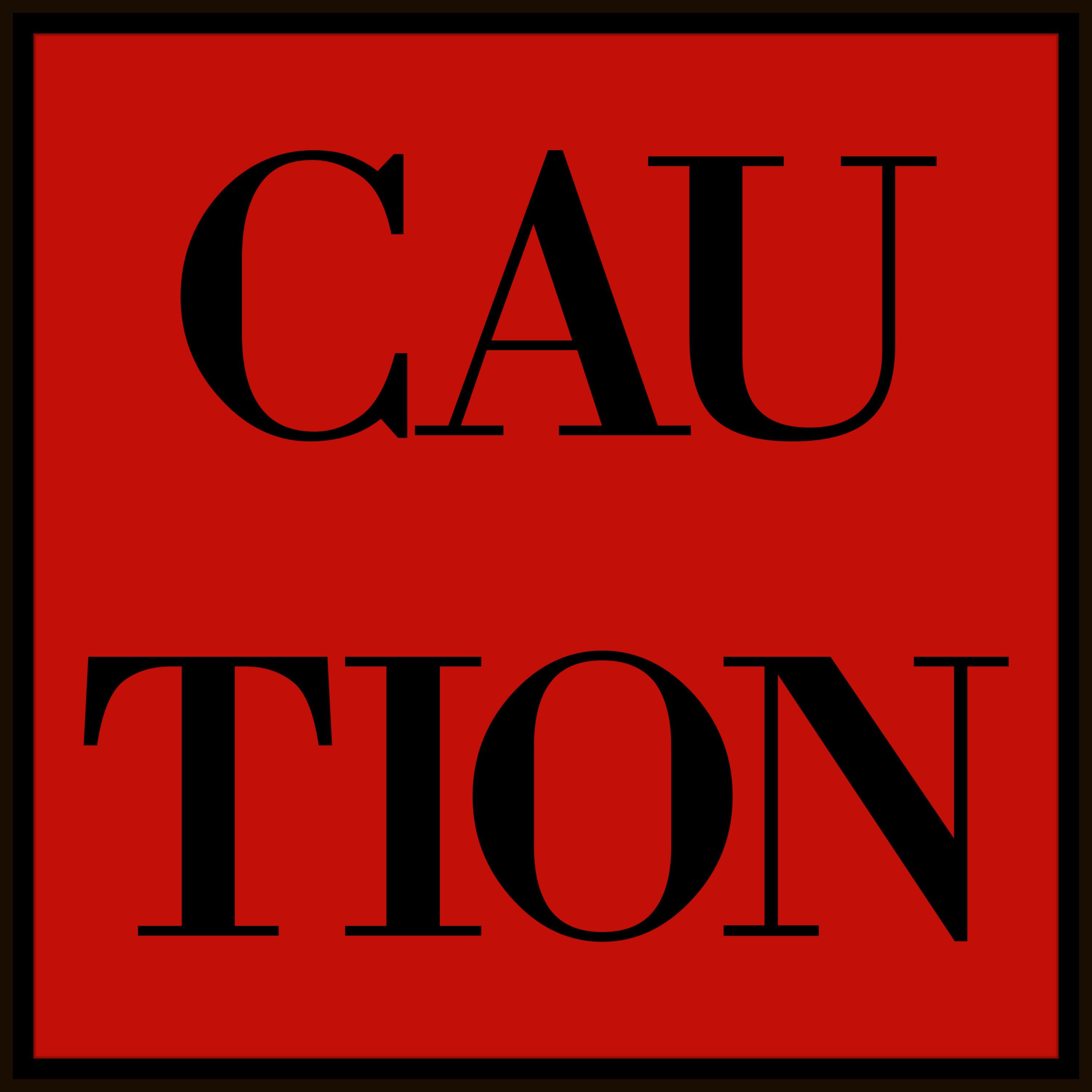 CAUTION artwork