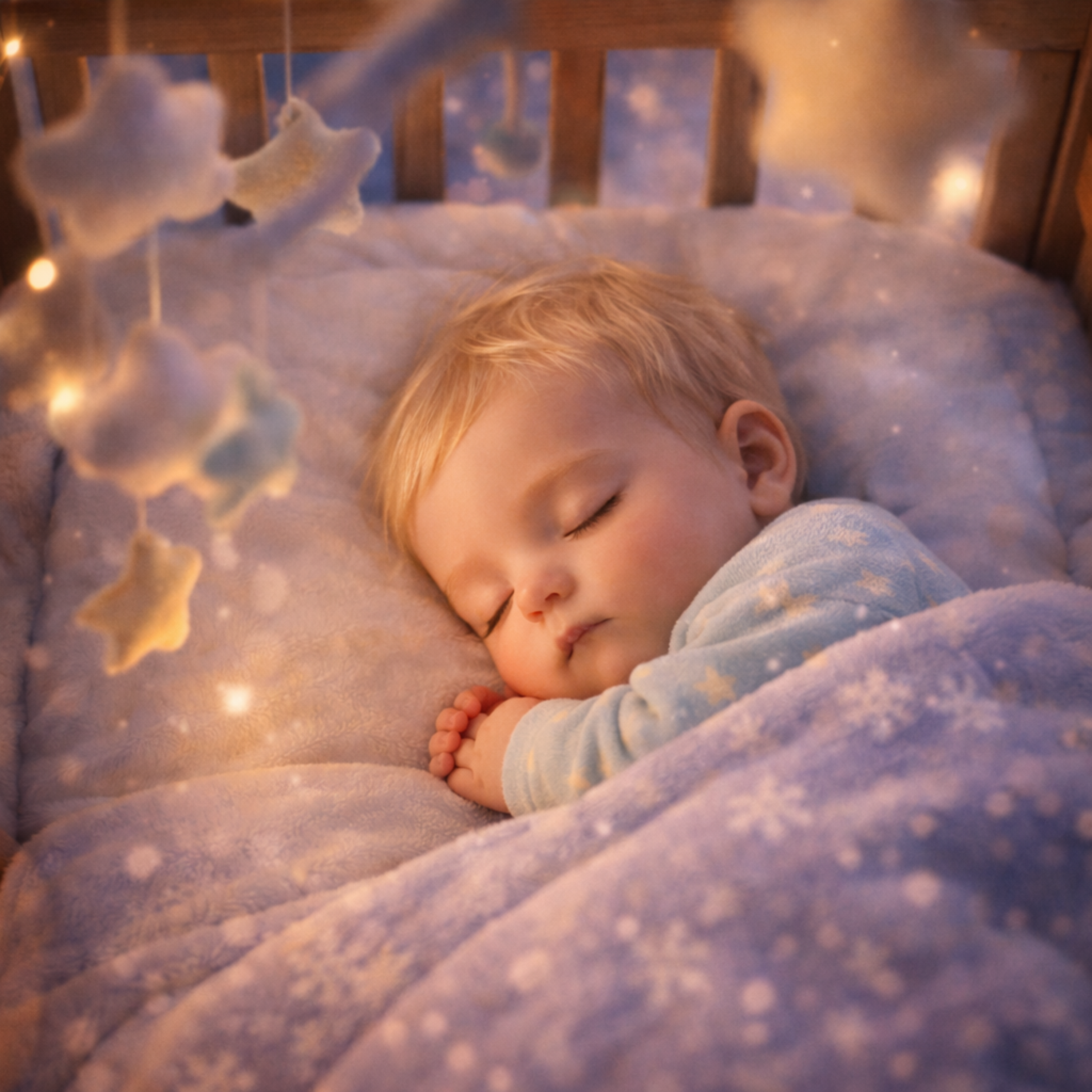 Moonlit Meadow Soft Baby Sleep Night Comfort artwork