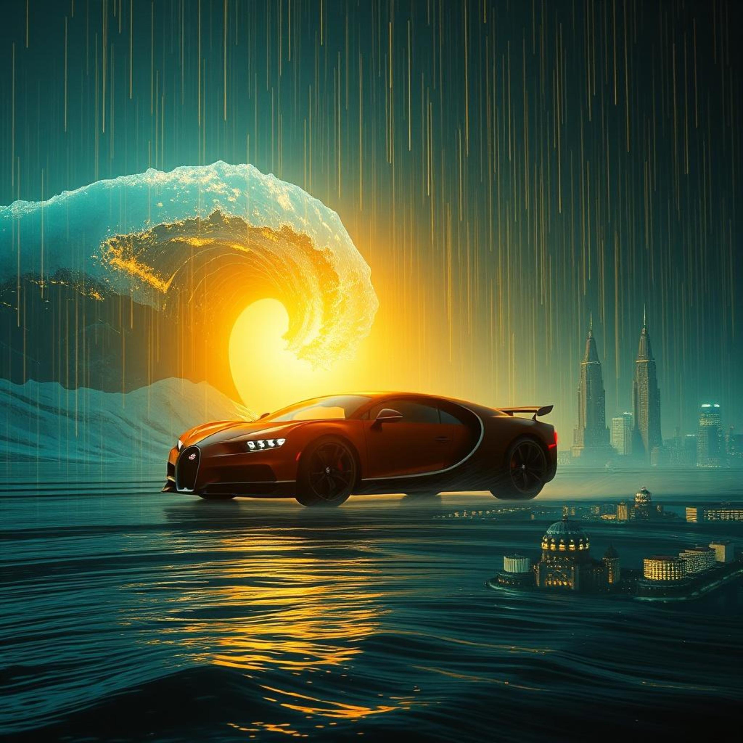 Bugatti noire artwork