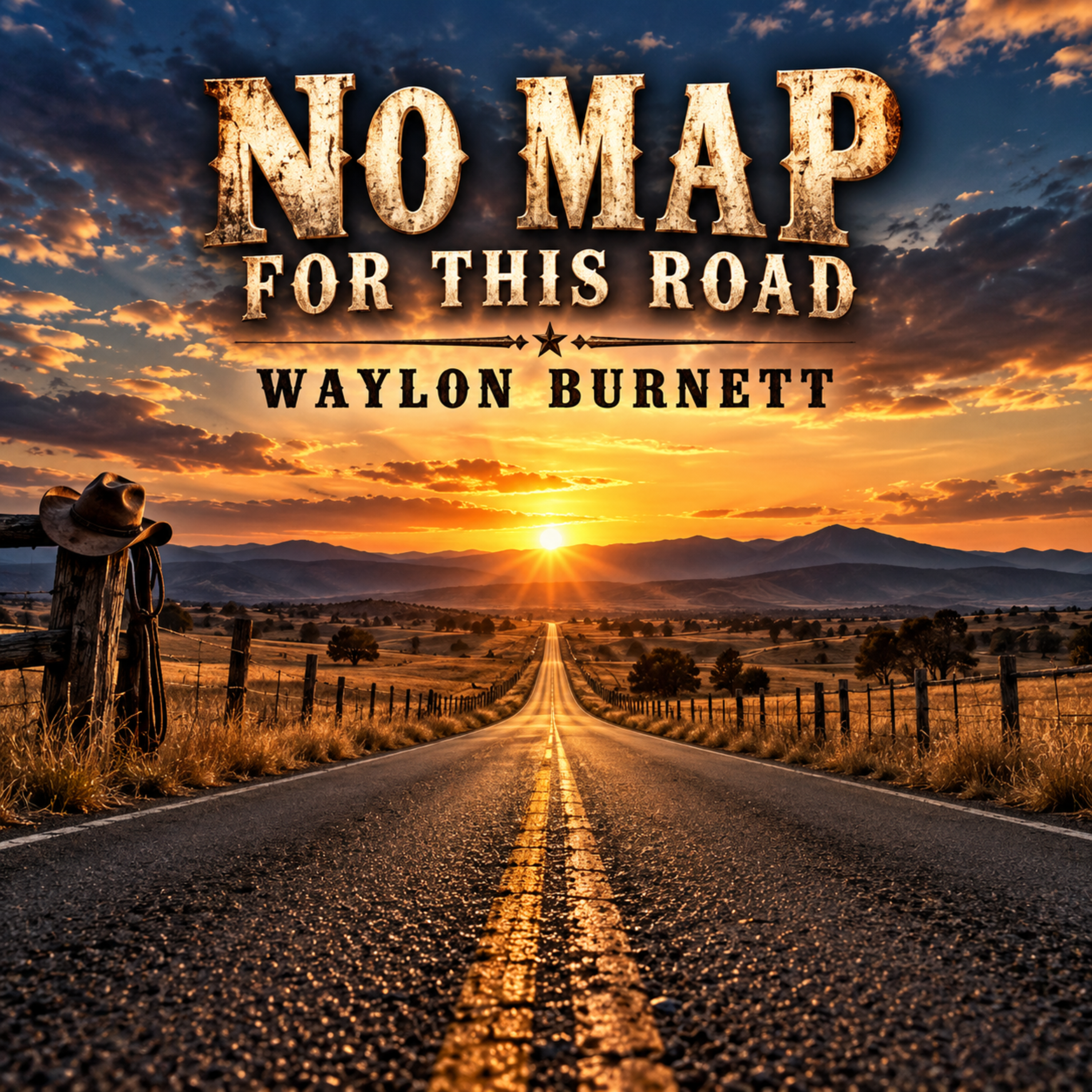 NO MAP FOR THIS ROAD by waylon Burnett cover art