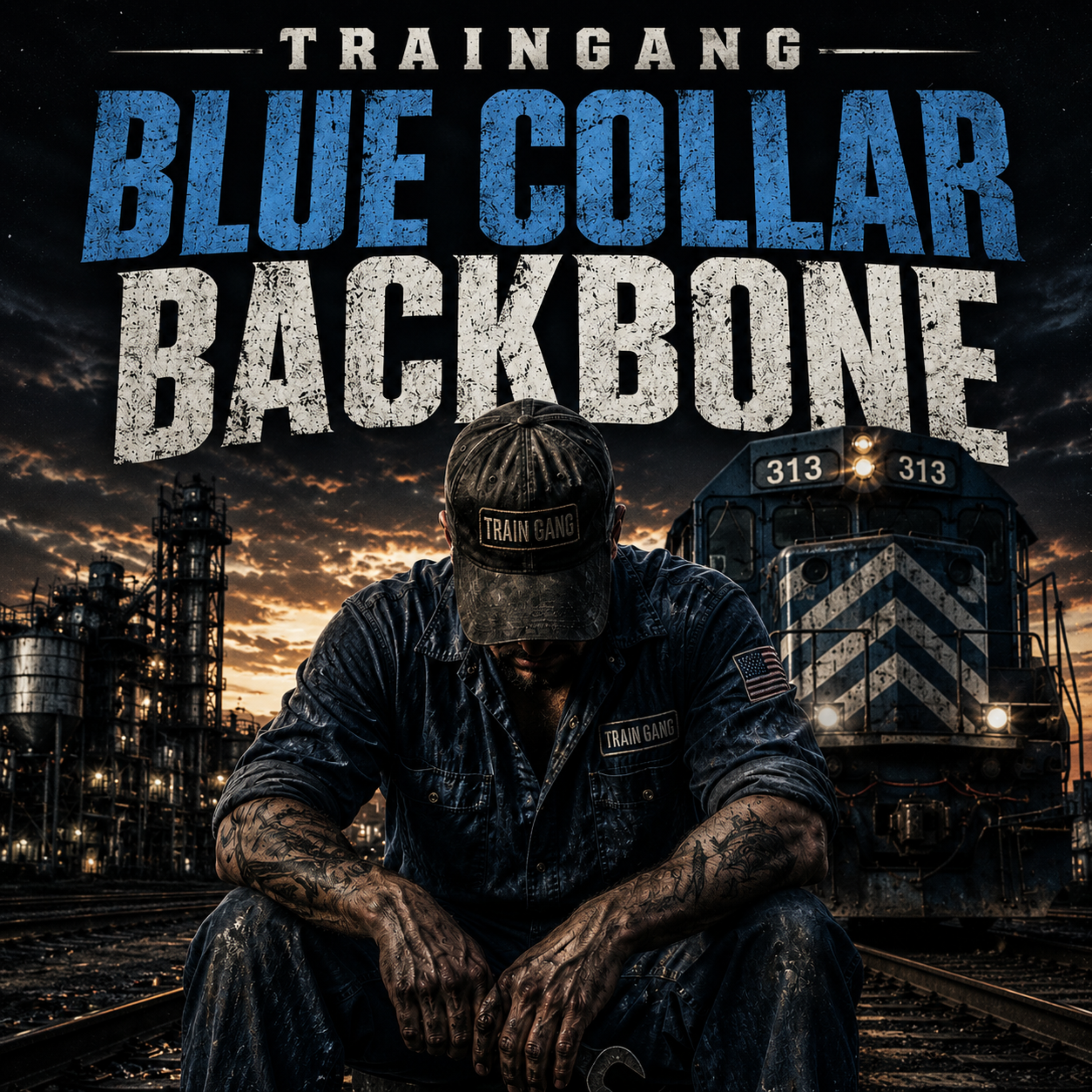 Blue Collar Backbone by TrainGang cover art