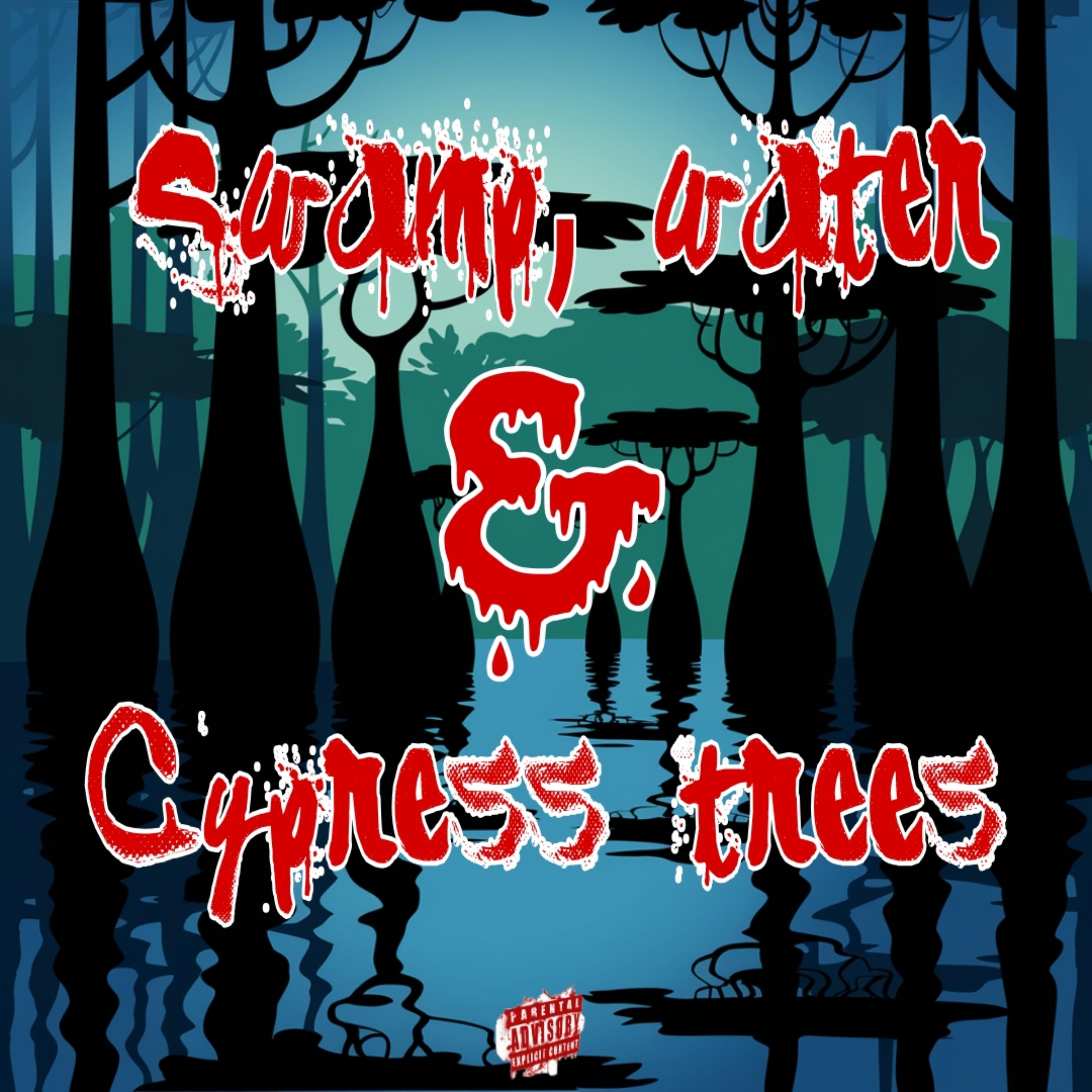 Swamp water & cypress trees artwork