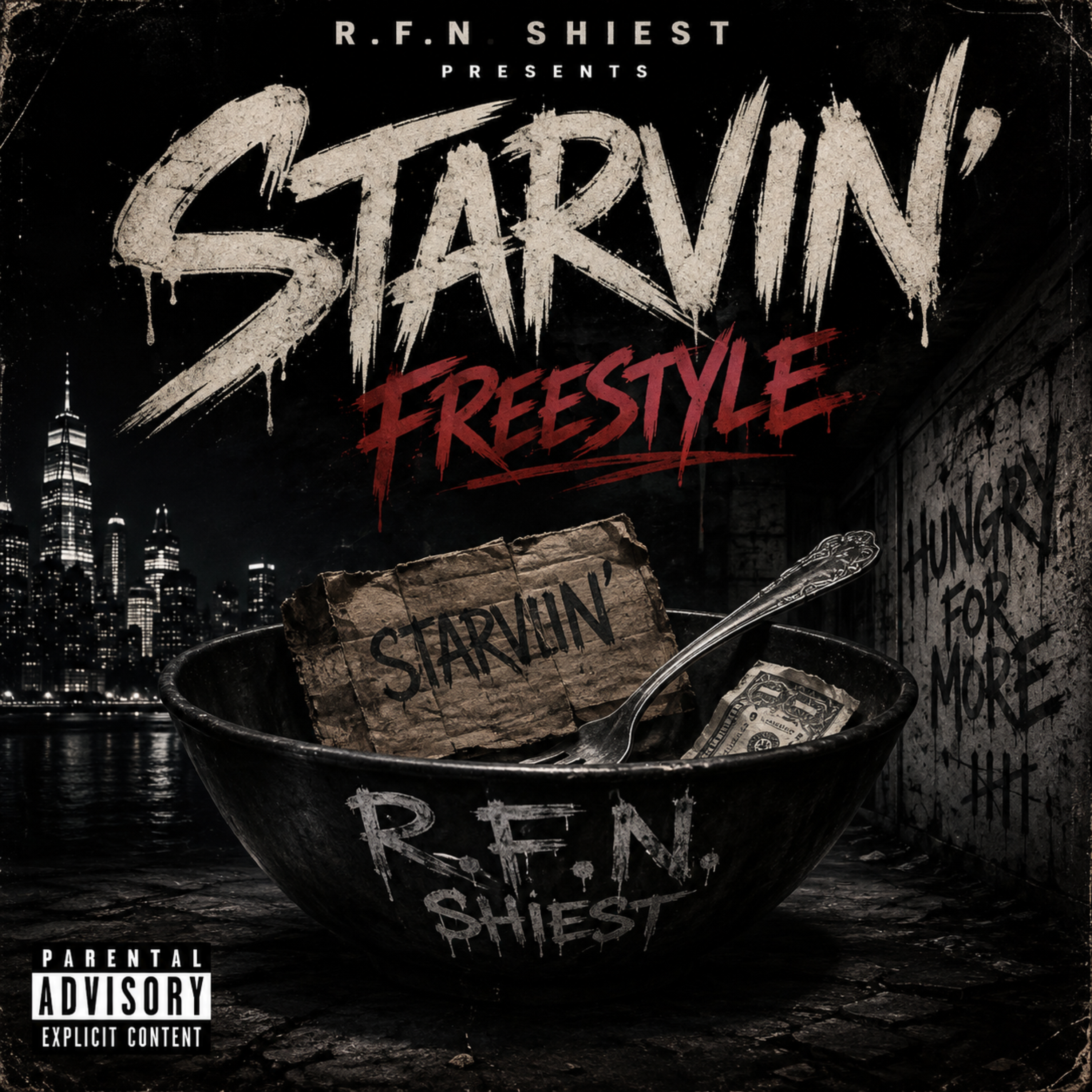 starving freestyle. by R.F.N. Shiest cover art