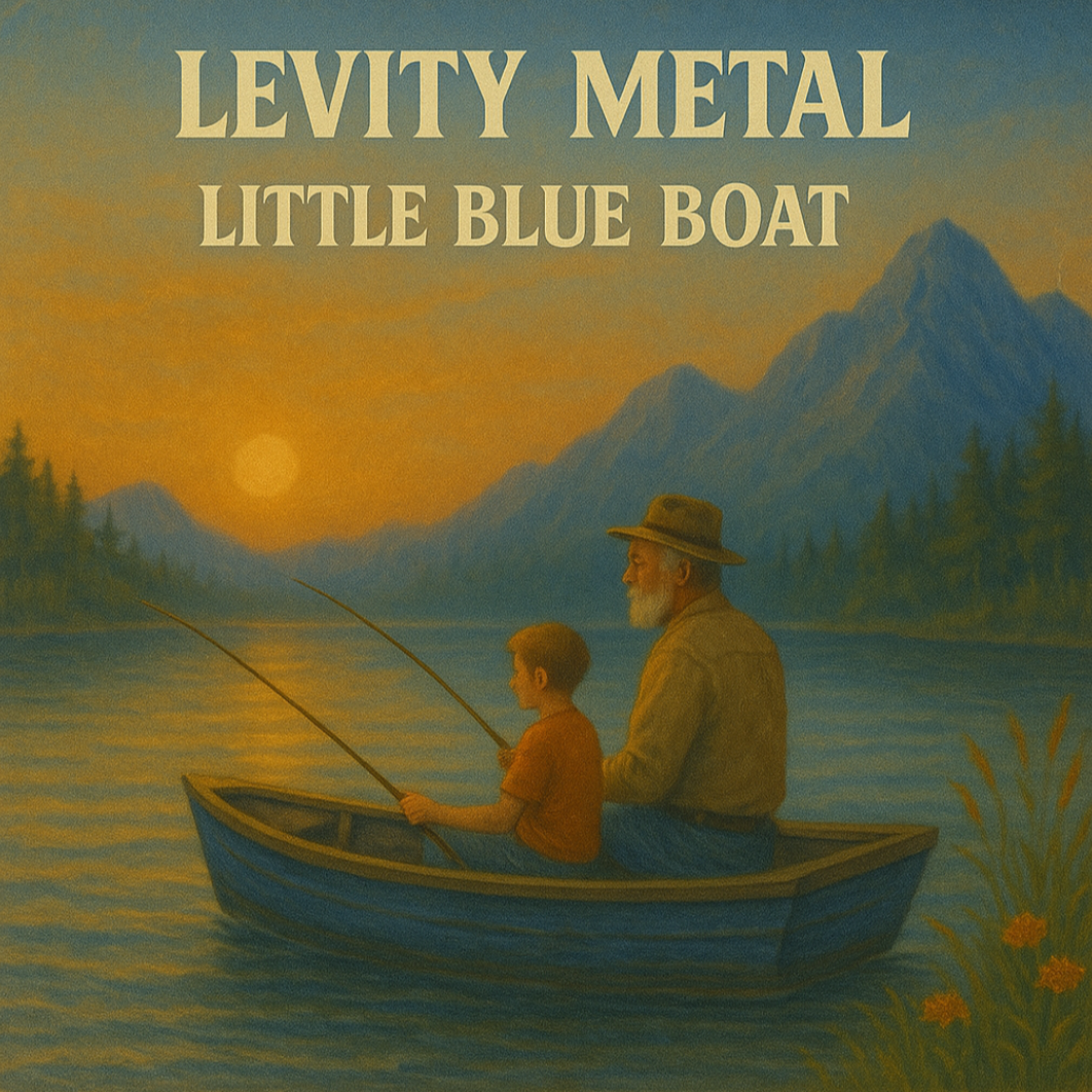Litte Blue Boat - Reimagined artwork