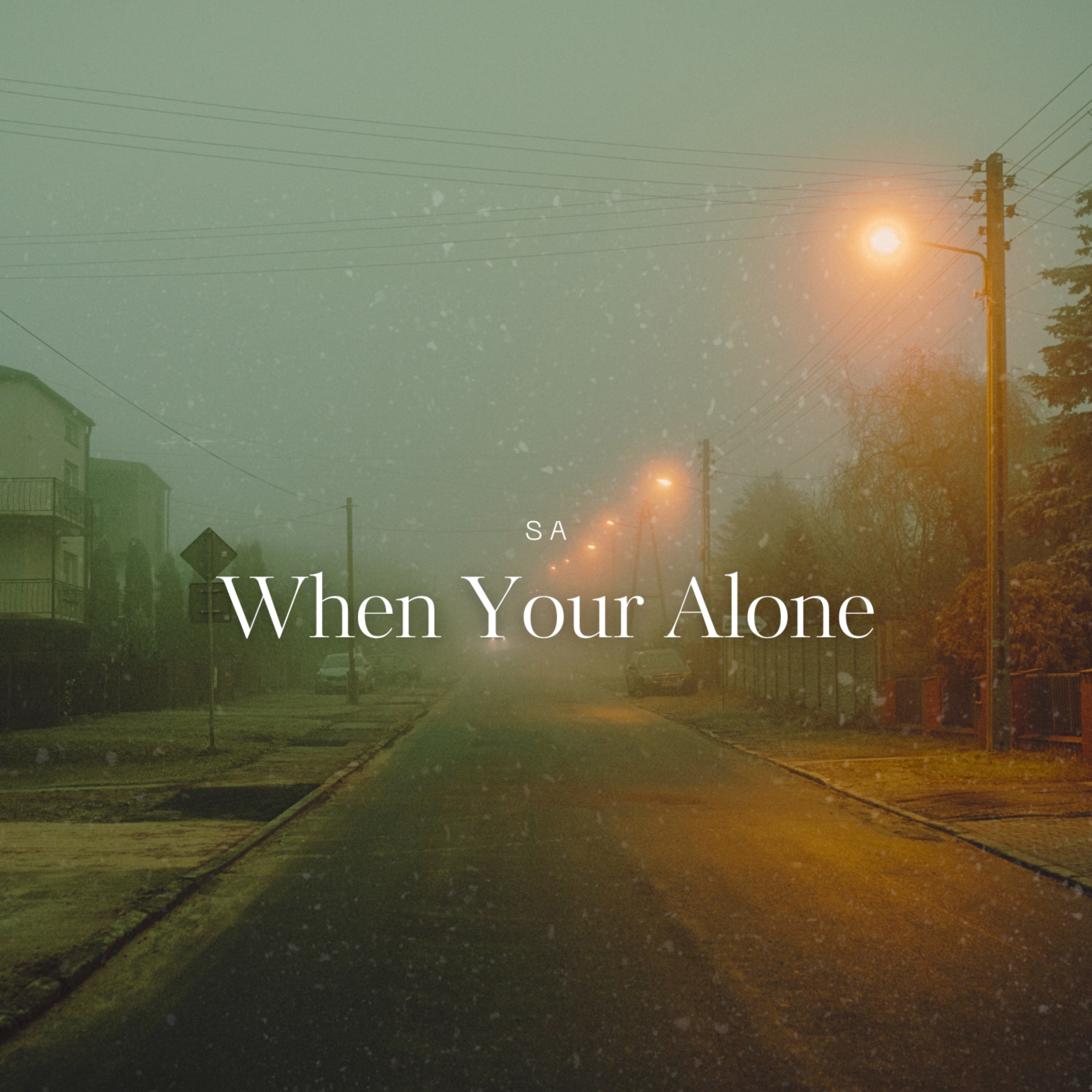 When Your Alone artwork