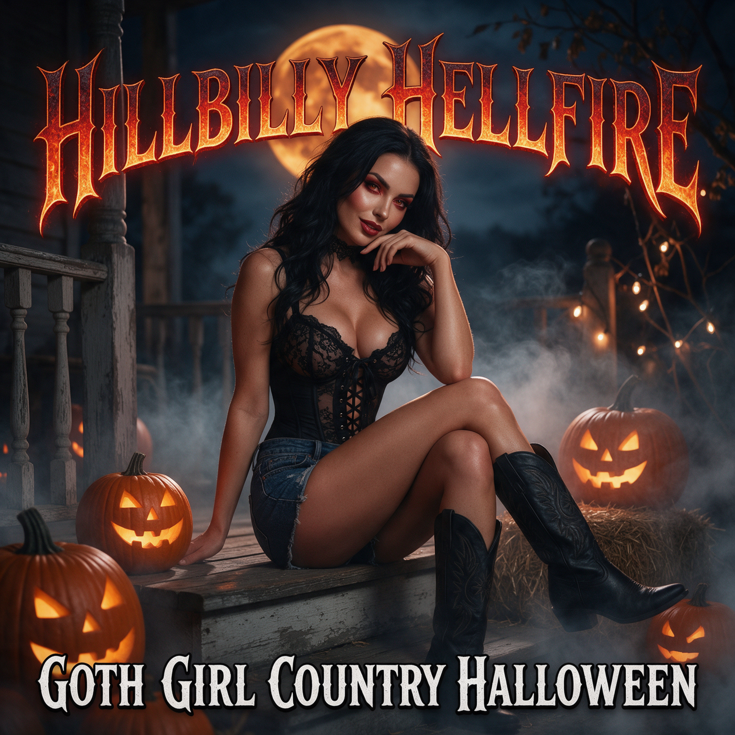 Goth Girl Country Halloween by Hillbilly Hellfire cover art