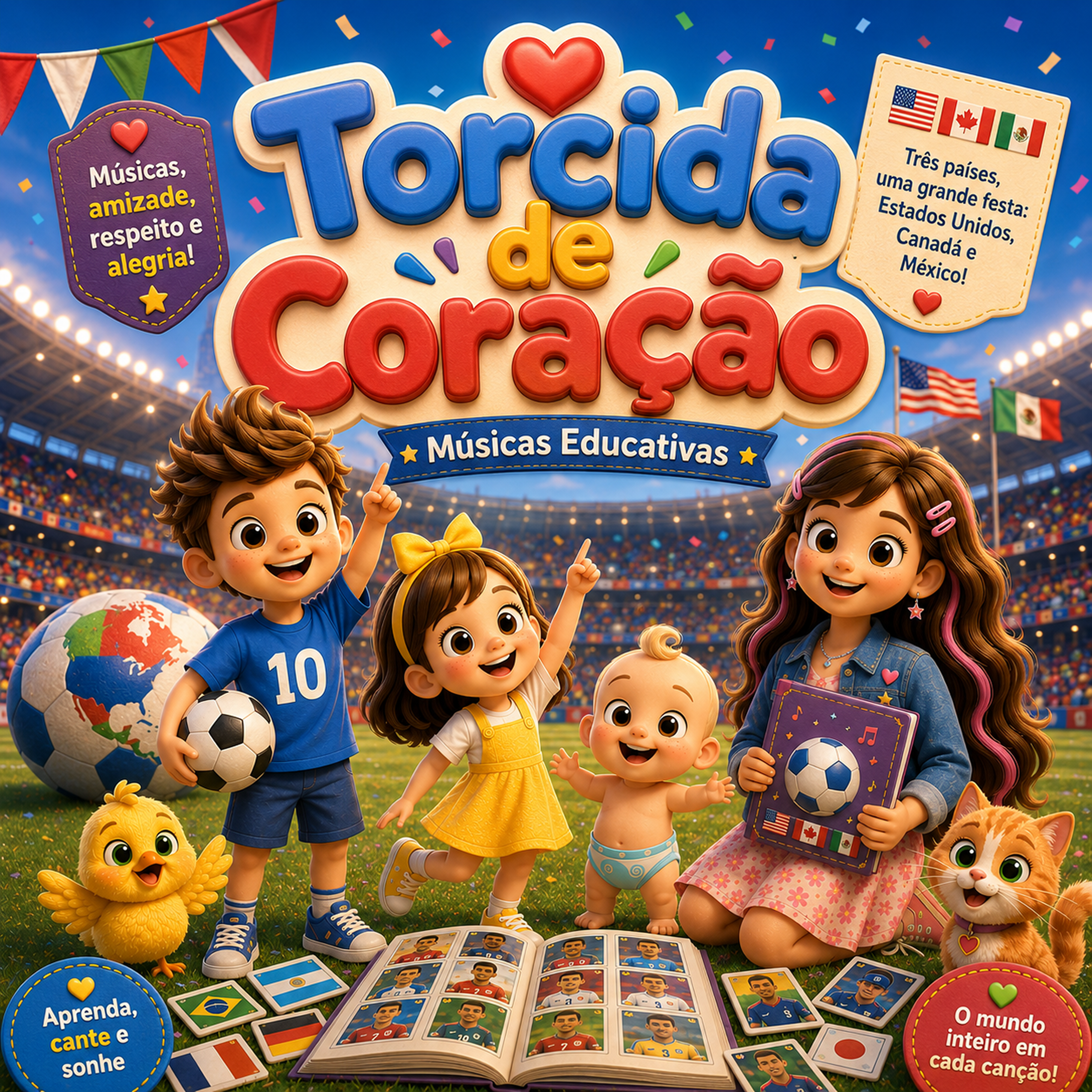 Torcida de Coração by Chamego Kids cover art