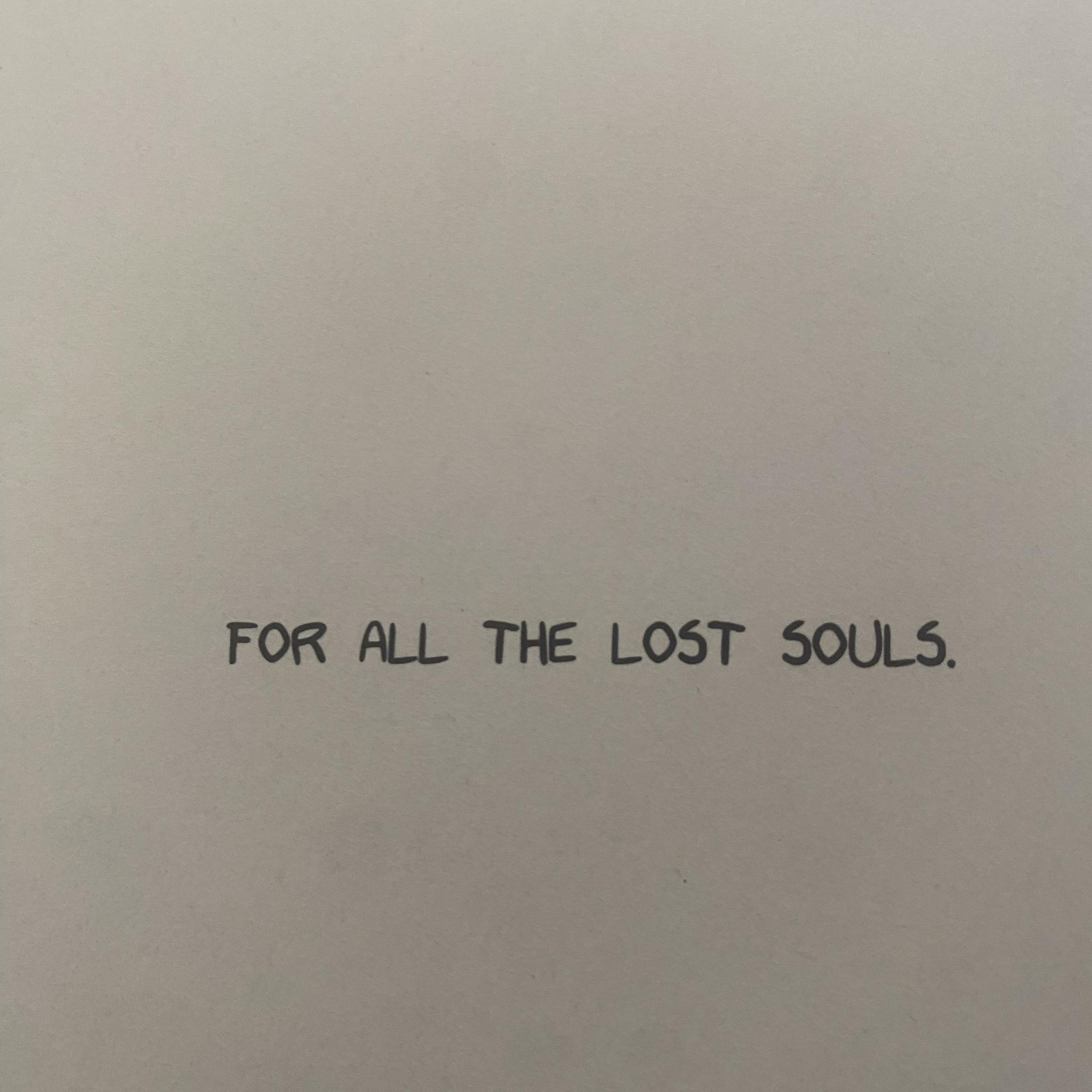 For All The Lost Souls. artwork
