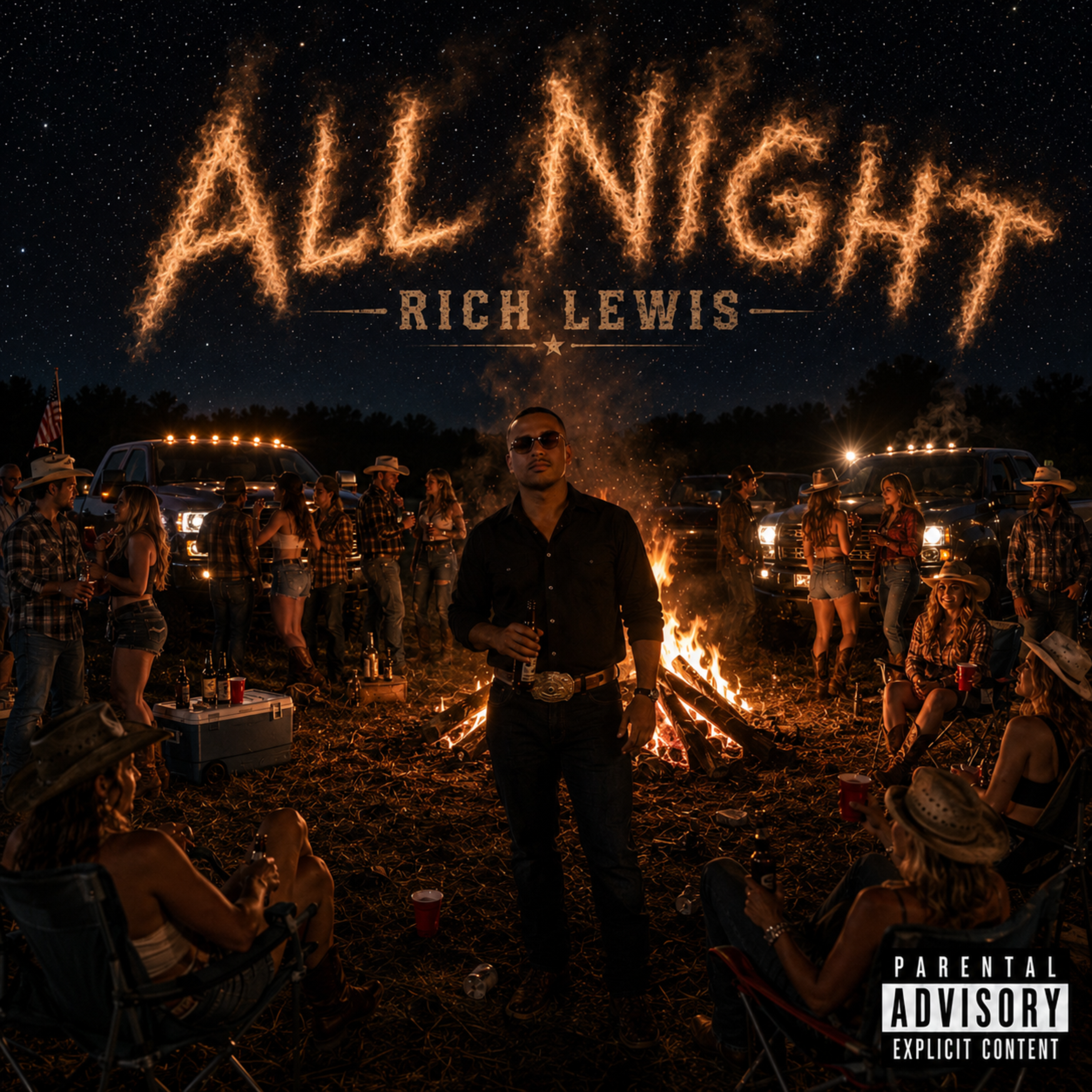 ALL NIGHT by RICH LEWIS cover art