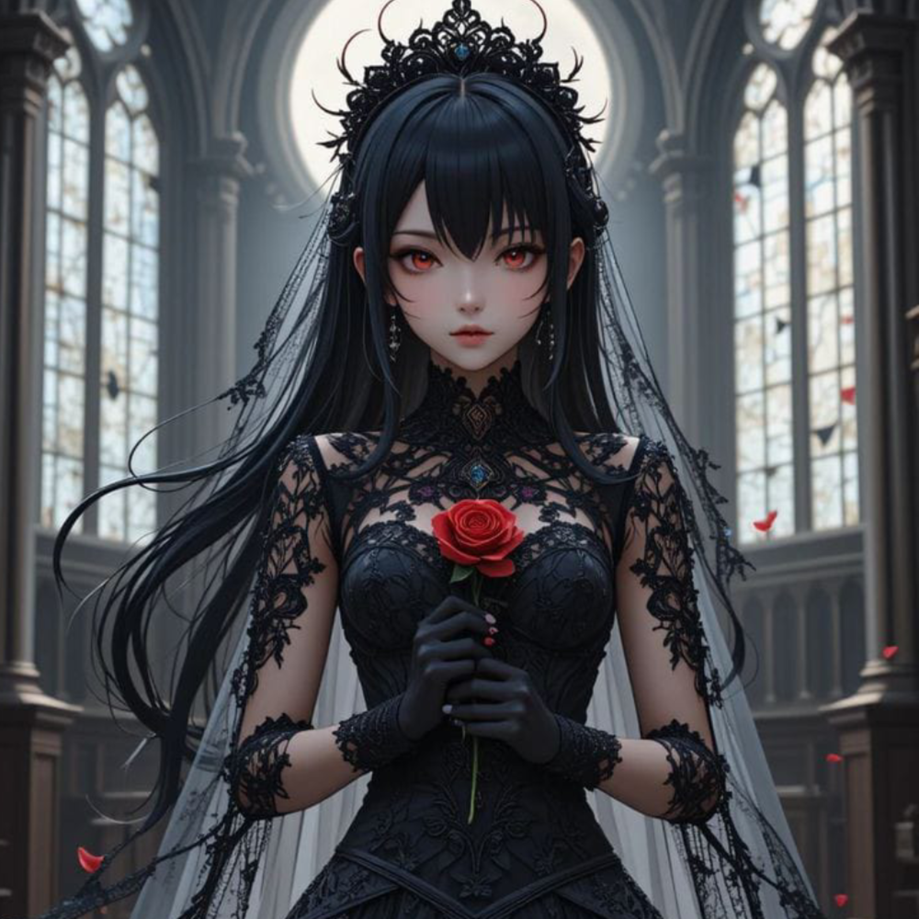 Menina de preto artwork