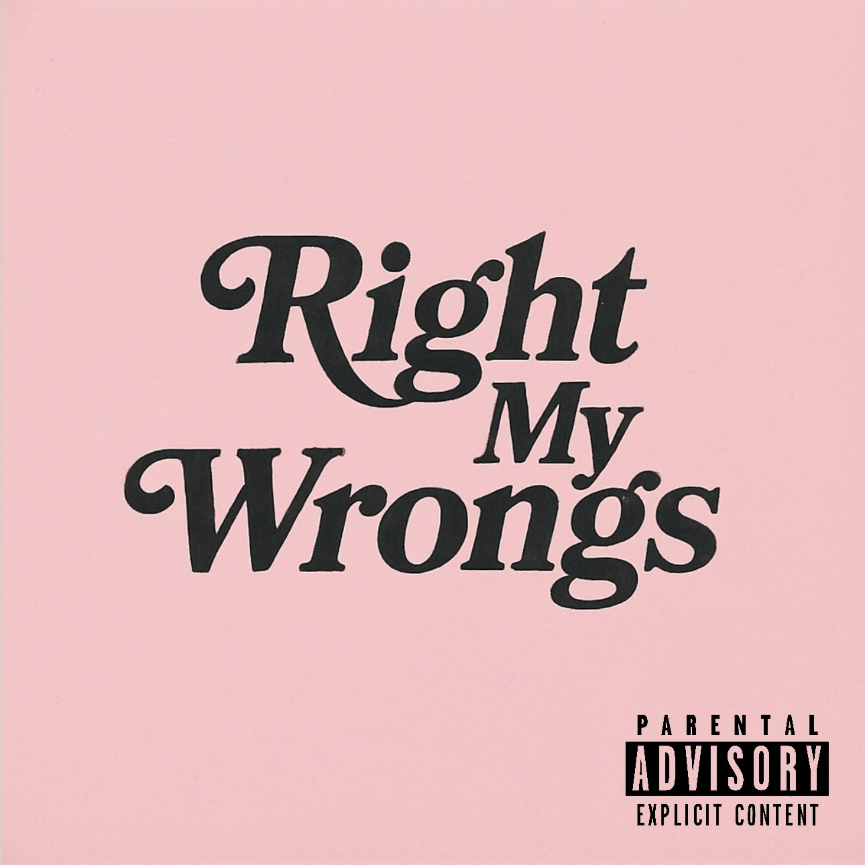 Right My Wrongs artwork