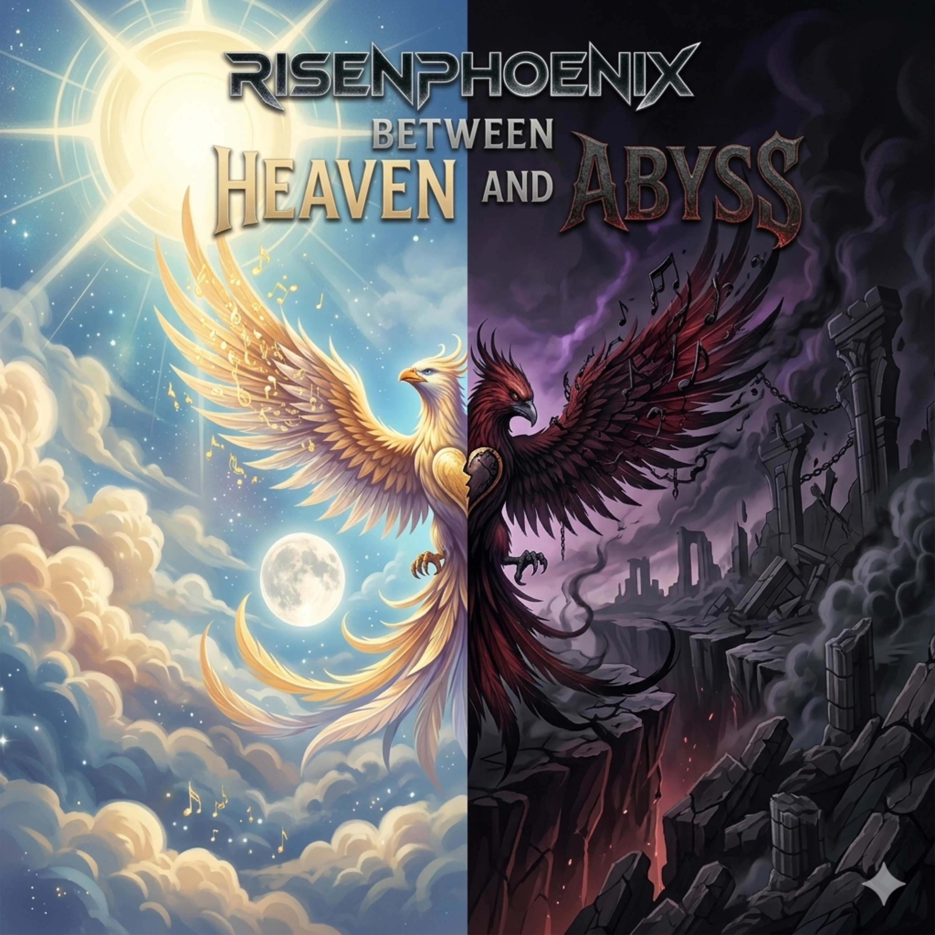 Between Heaven and Abyss by RisenPhoeniX cover art