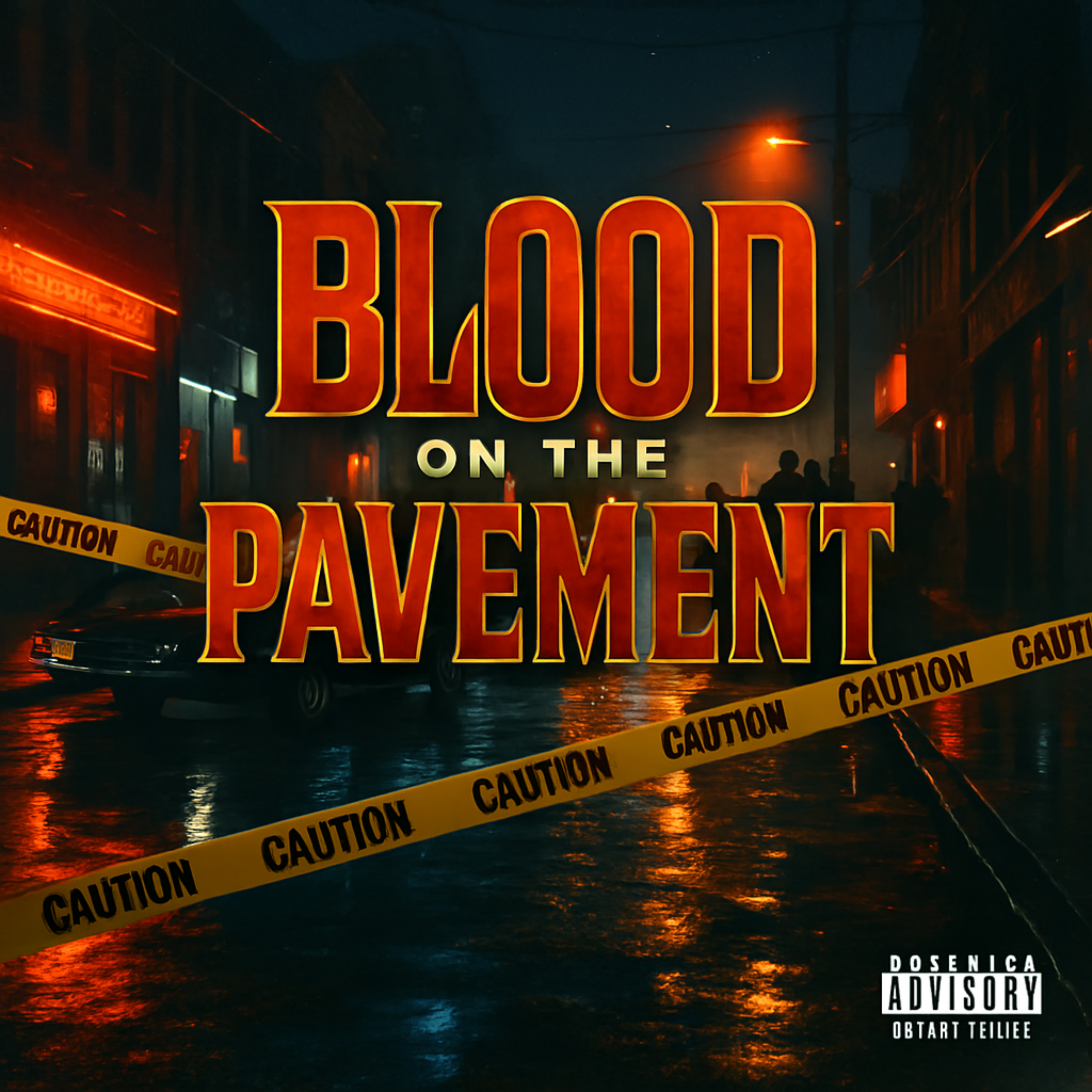 blood on the pavement artwork