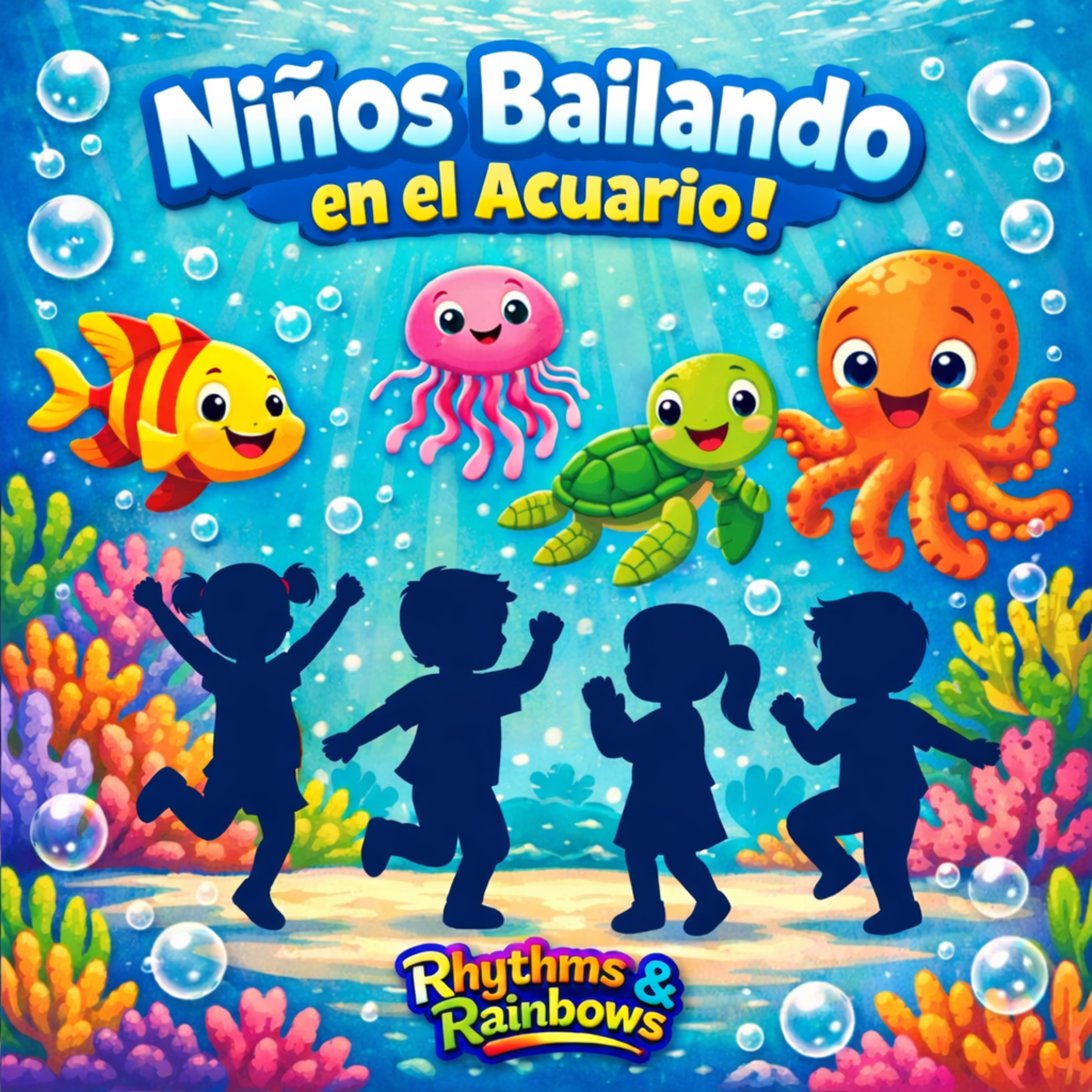 Niños Bailando En El ACUARIO! artwork