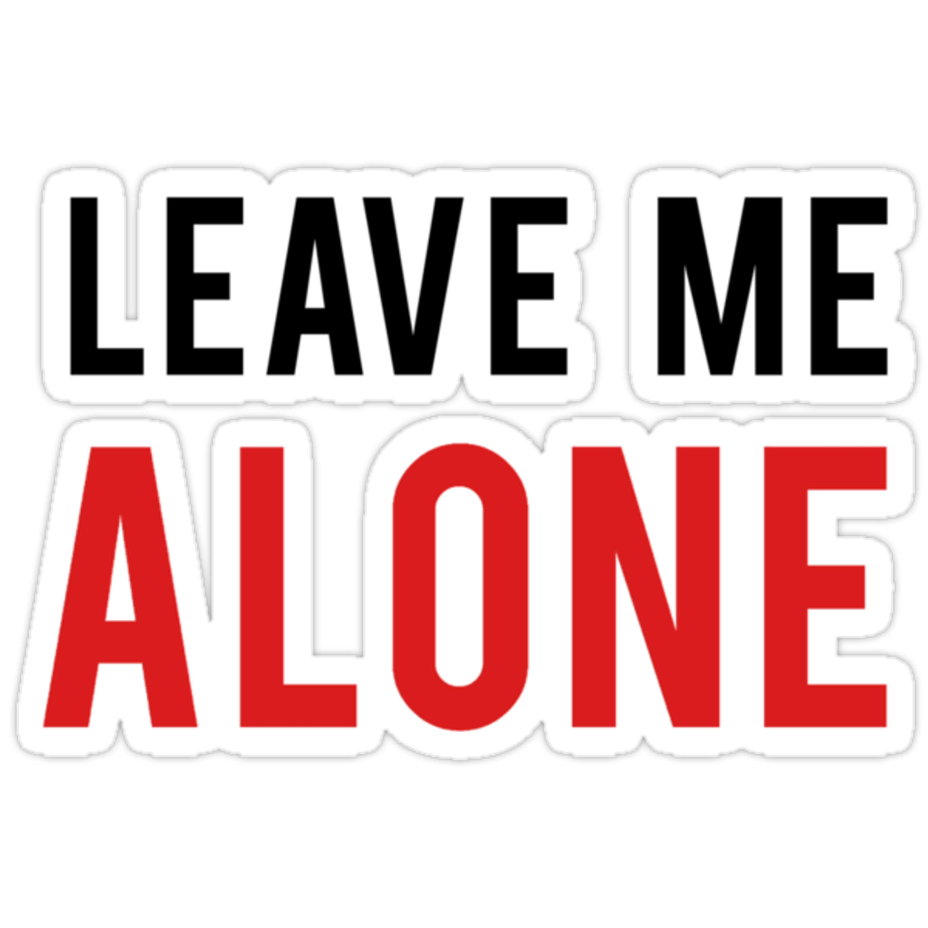 Leave me alone artwork