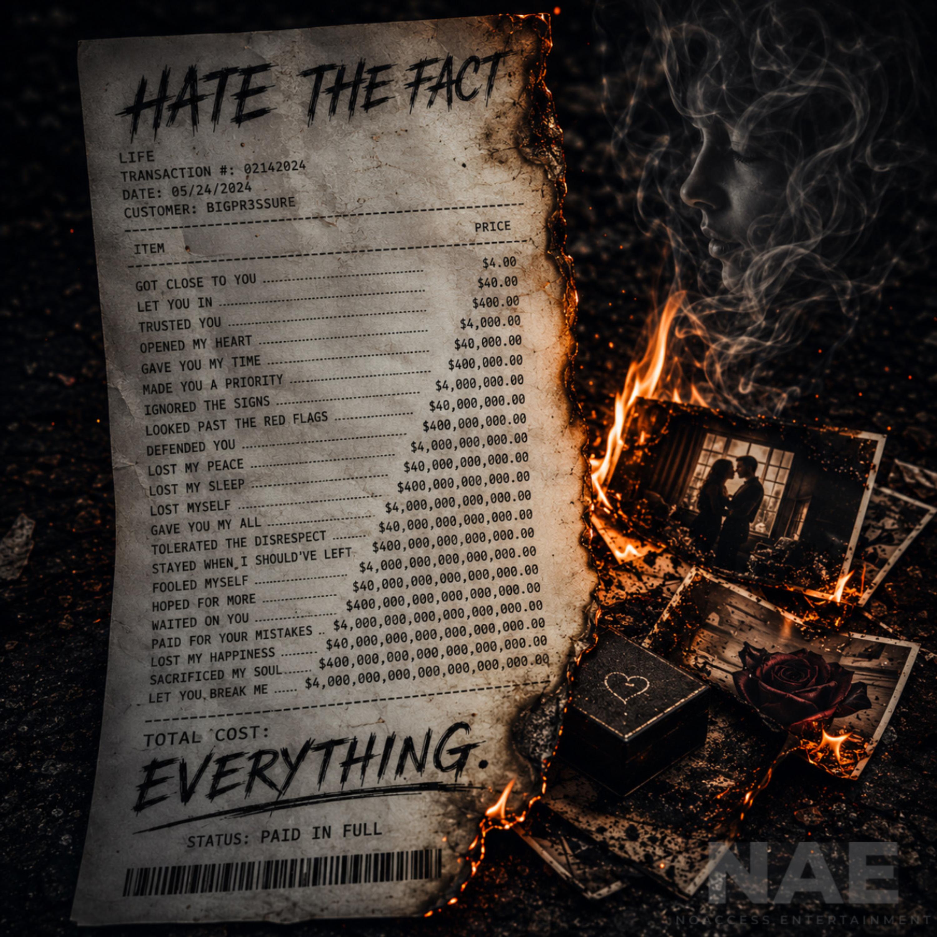 HATE THE FACT by BIGPR3SSURE cover art