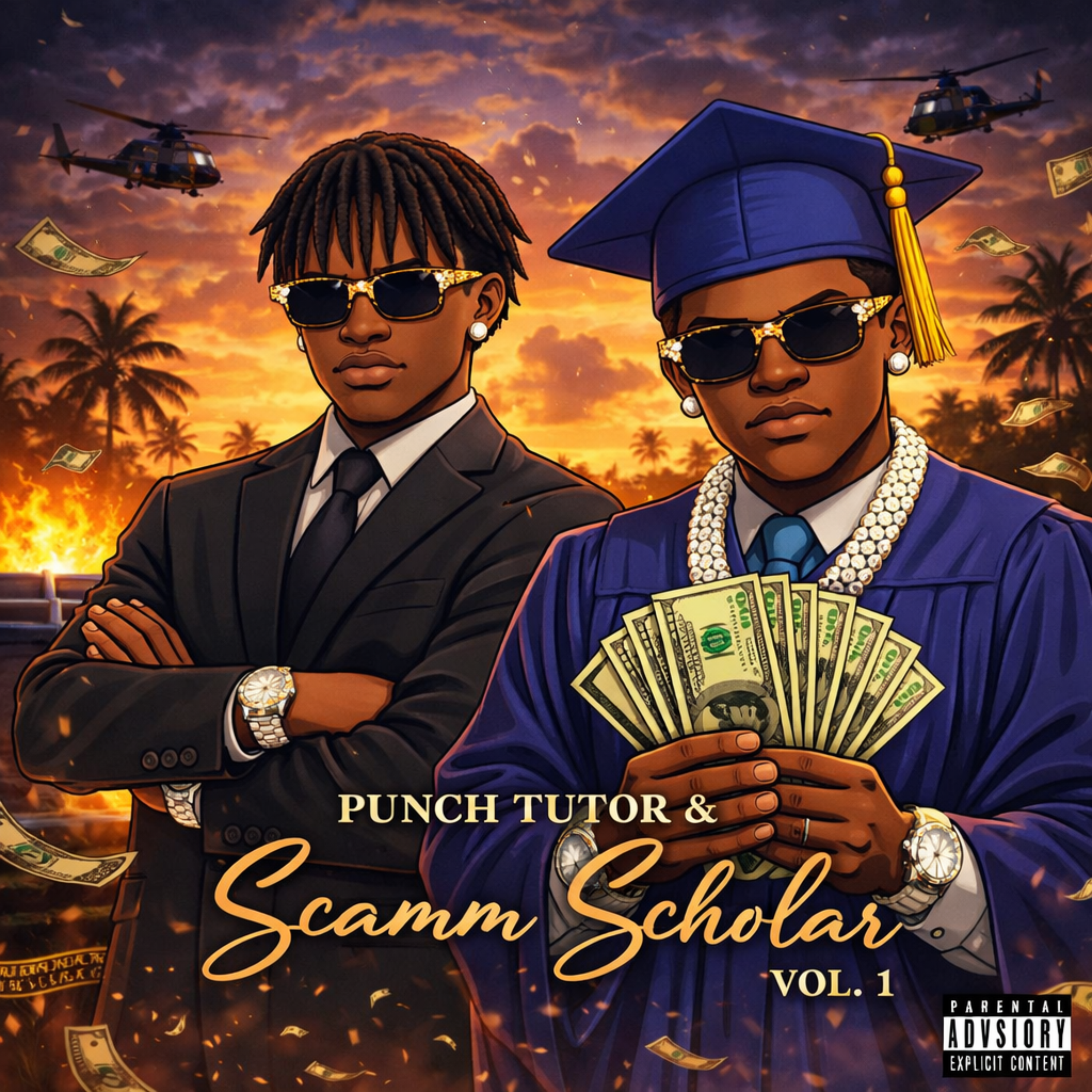 PUNCH TUTOR & SCAMM SCHOLAR Vol 1 artwork