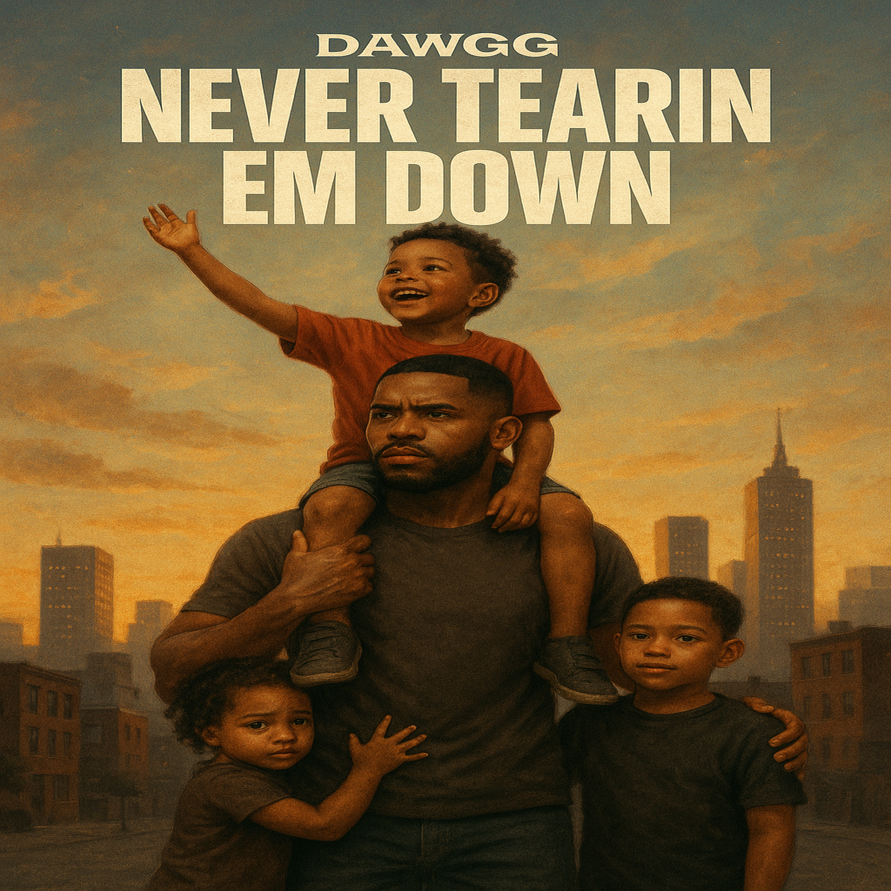 Never Tearin Em Down artwork