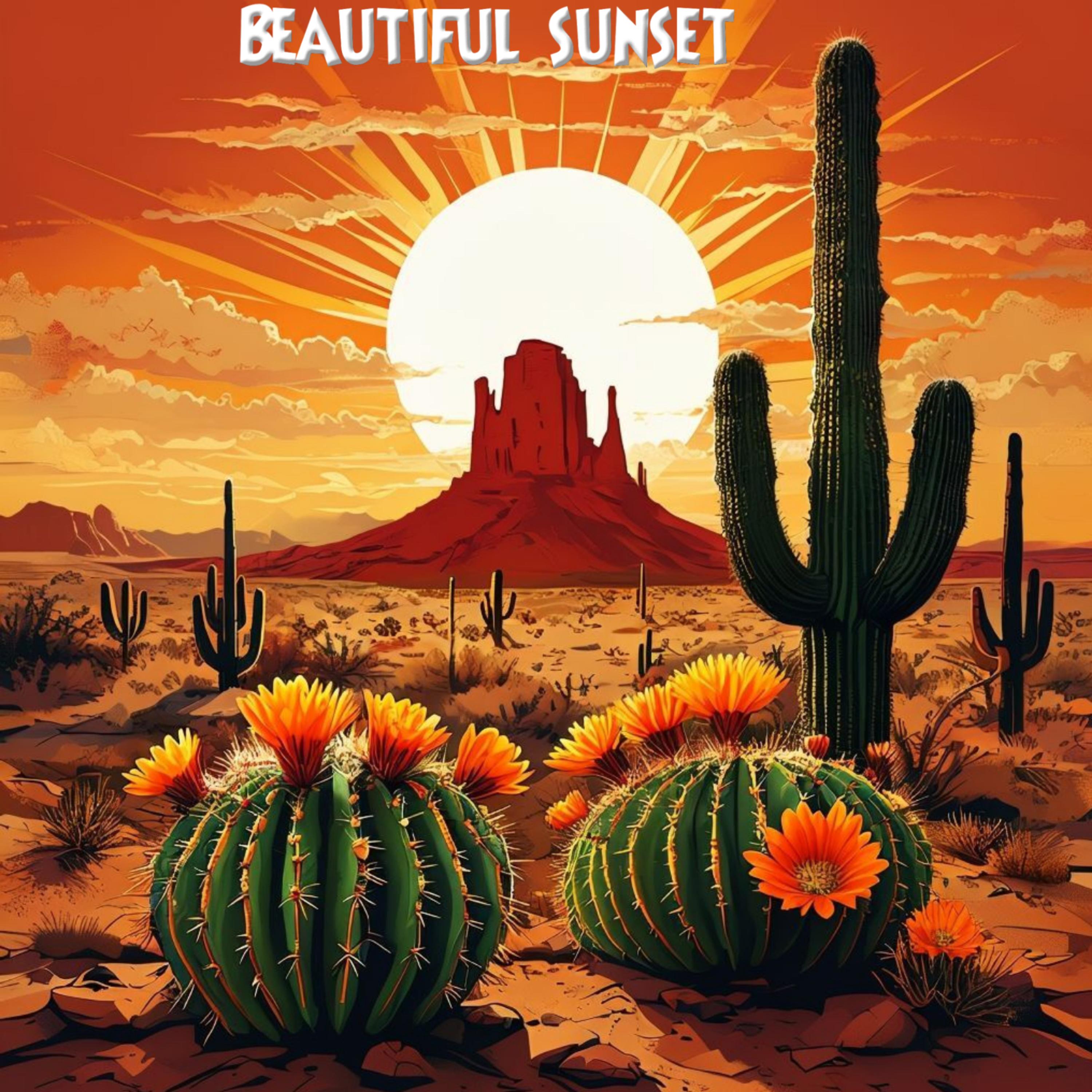 Beautiful sunset artwork